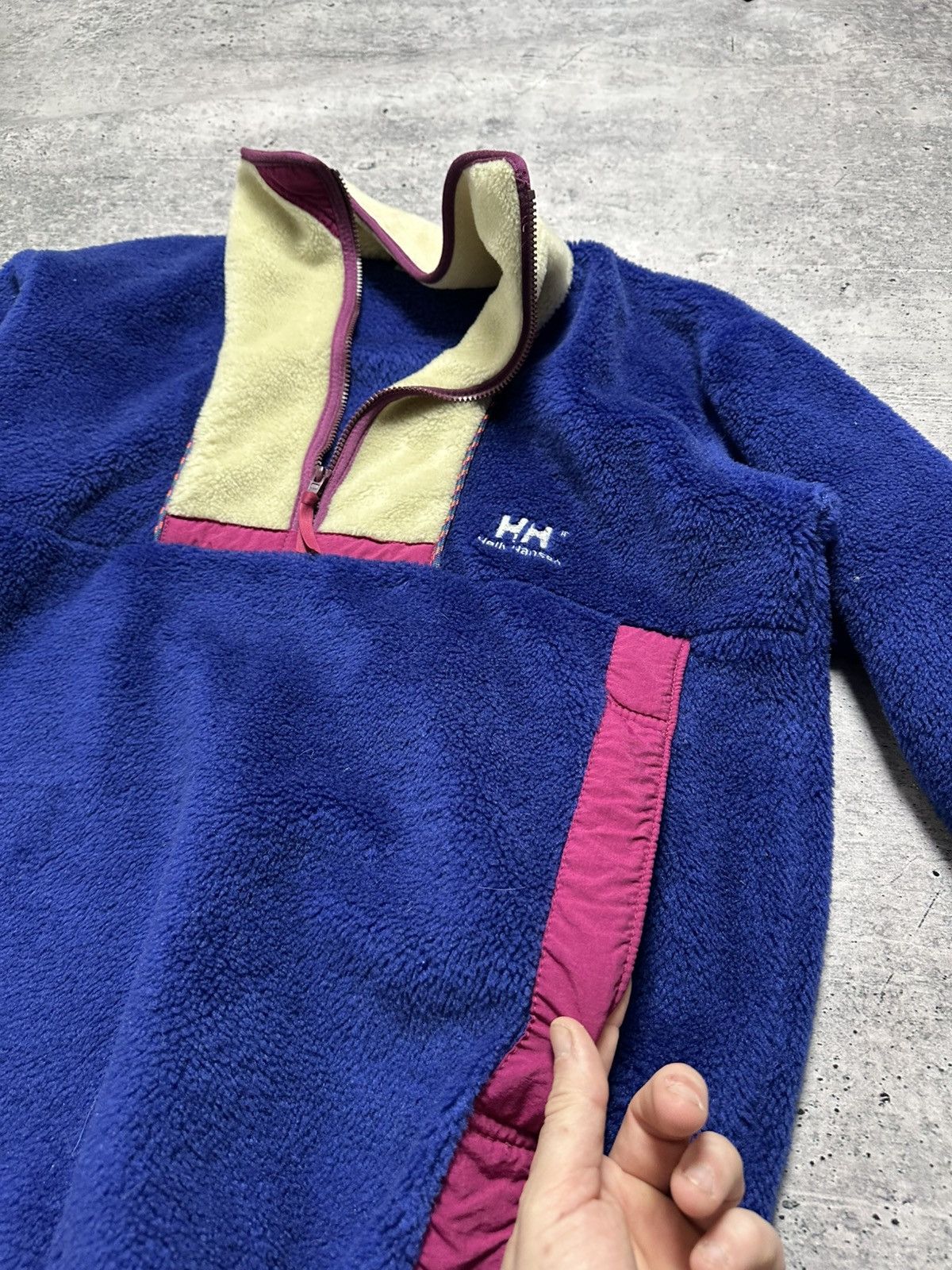 Helly Hansen Vintage Helly Hansen Pullover Nylon Pocket Fleece Jacket Size US L / EU 52-54 / 3 - 8 Thumbnail