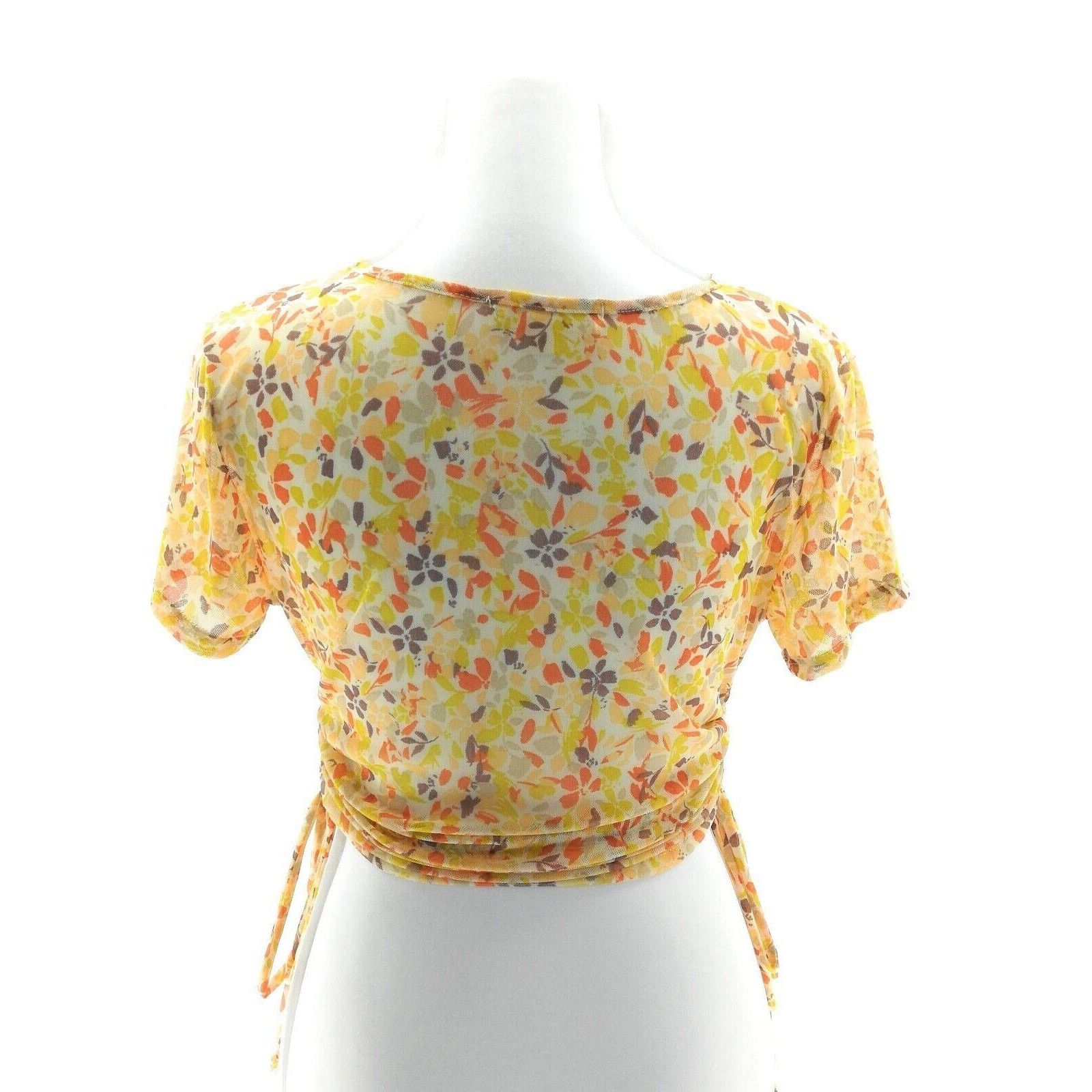 Other Pie In The Sky MultiColor Floral Ruched Top - Junior's Large Size L / US 10 / IT 46 - 3 Thumbnail