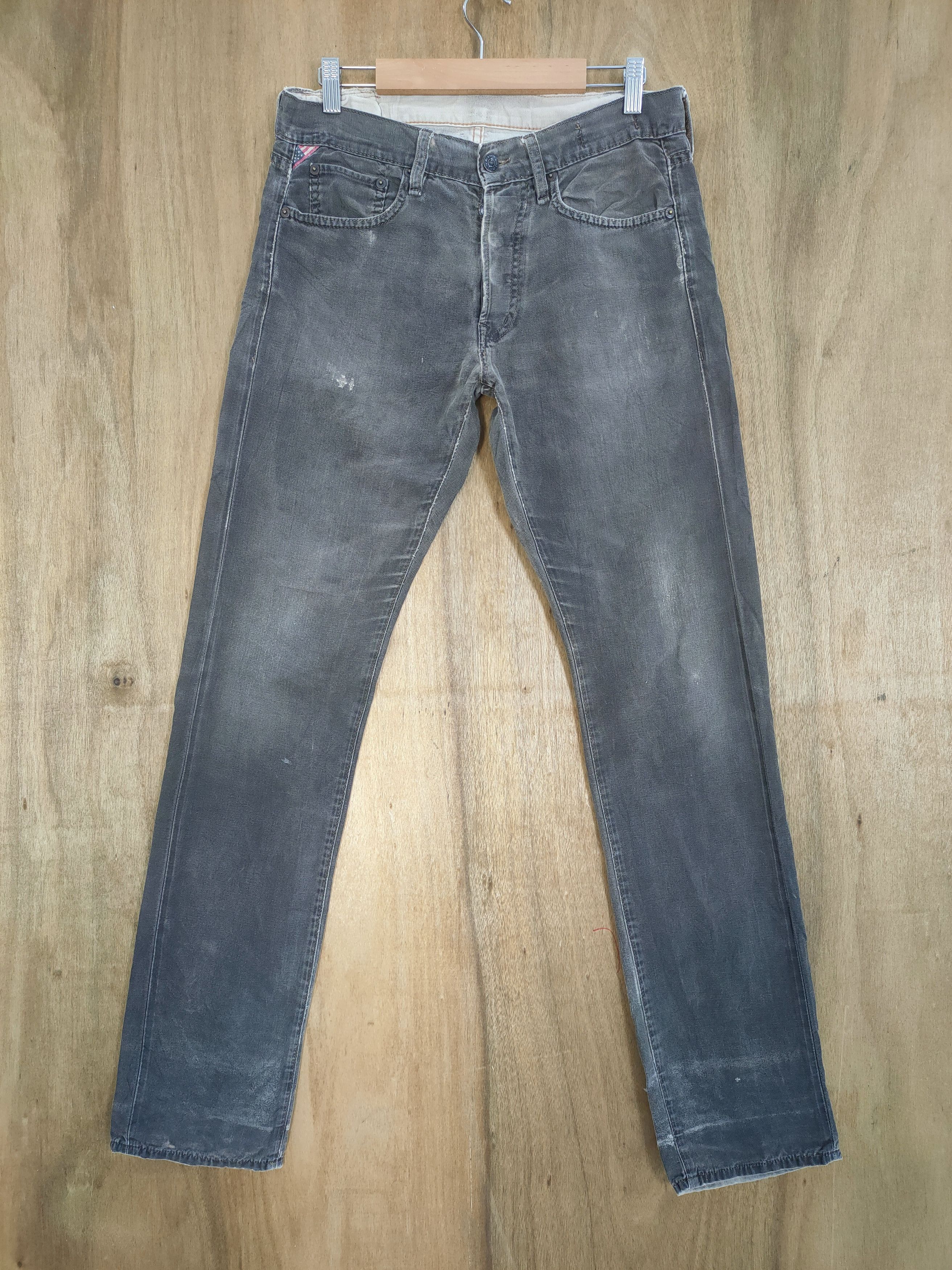 VINTAGE RALPH LAUREN FADED BROWN JEAN DENIM PANTS
