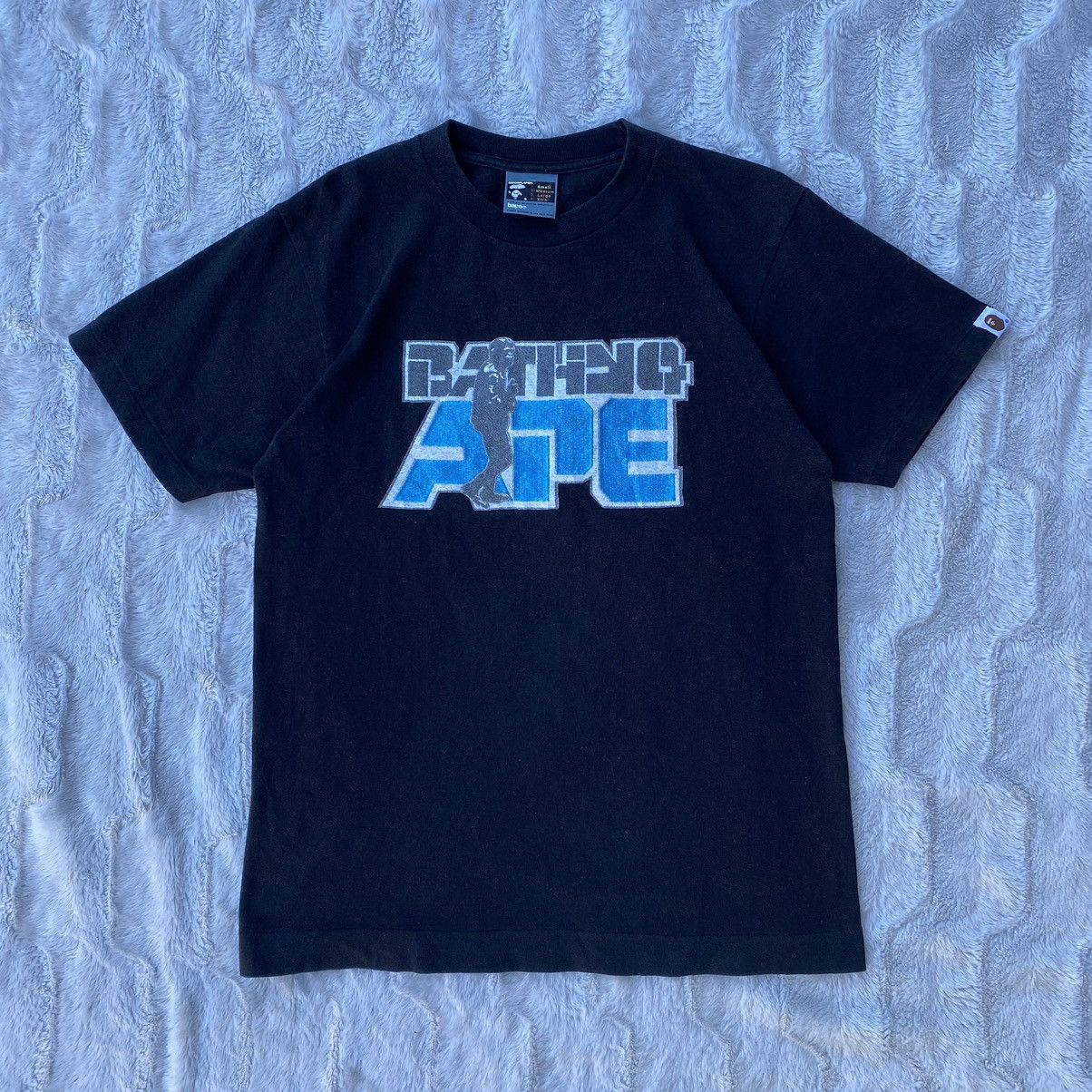 image of Bape x Vintage Bathing Ape Tee in Black, Men's (Size Small)