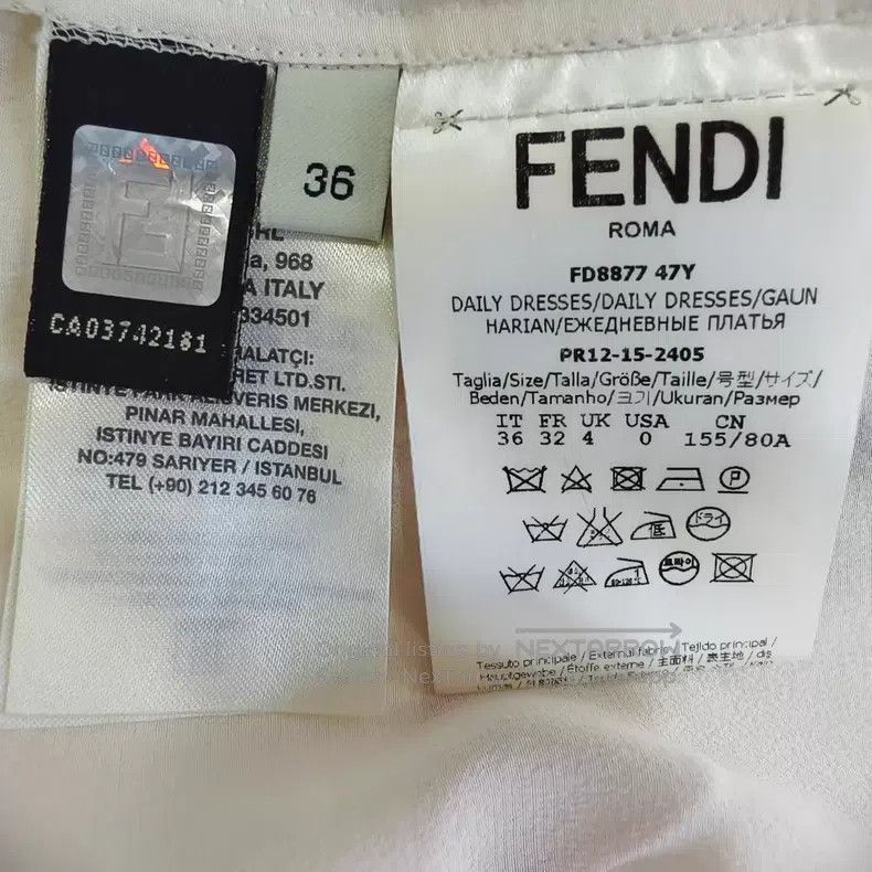 Fendi Fendi Silk Dress Size XXS / US 00 / IT 34 - 4 Thumbnail