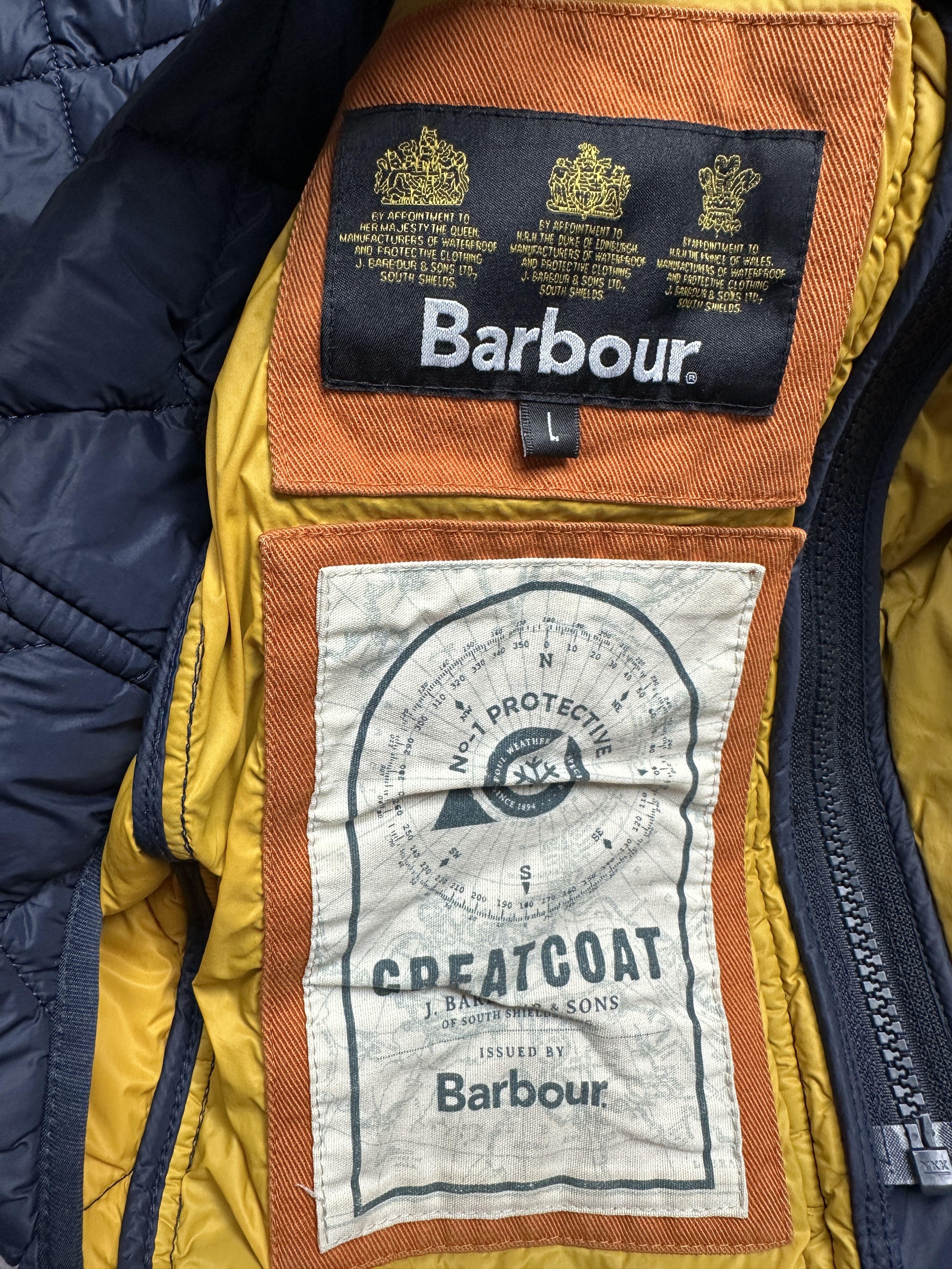 Barbour Barbour Mens Greatcoat Pillar Quilted Jacket Size US L / EU 52-54 / 3 - 6 Thumbnail