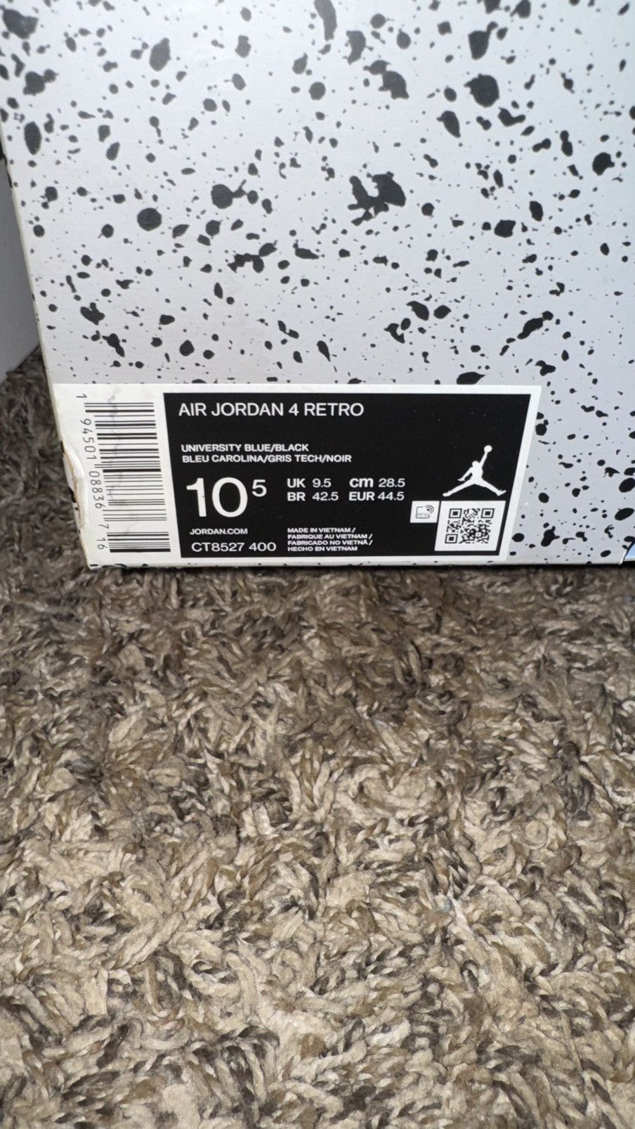Jordan Brand Jordan 4 UNC size 10.5 Size US 10.5 / EU 43-44 - 8 Thumbnail