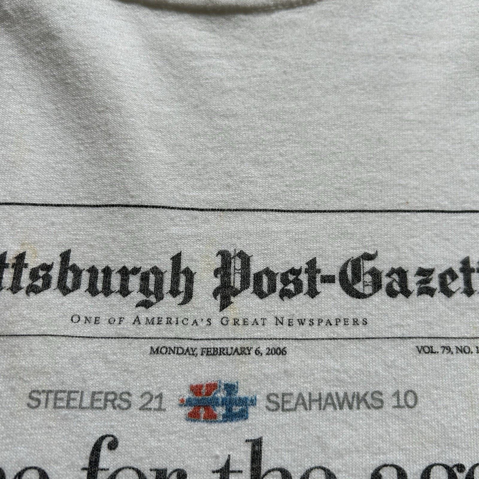 Gildan × NFL × Vintage Vintage 2006 Pittsburgh Steelers Super Bowl Champs Shirt XL Size US XL / EU 56 / 4 - 3 Thumbnail