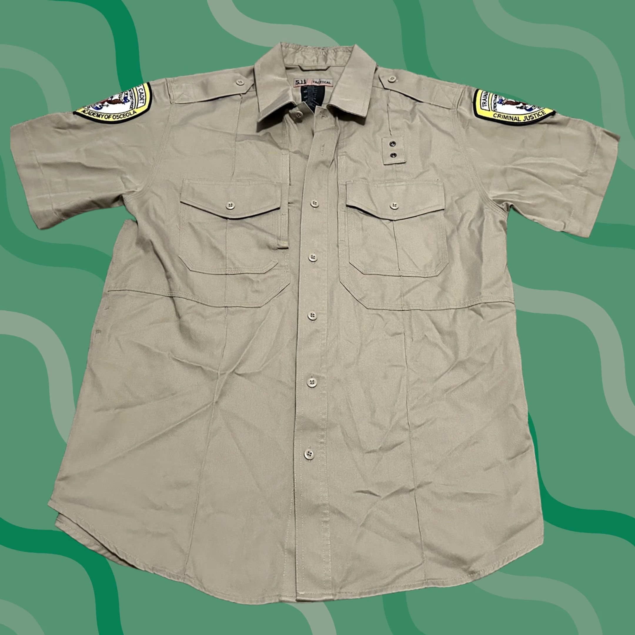 Vintage 5.11 Tactical Shirt Mens M Button-Up Short Sleeve Khaki Beige Outdoor Military Size US M / EU 48-50 / 2 - 1 Thumbnail