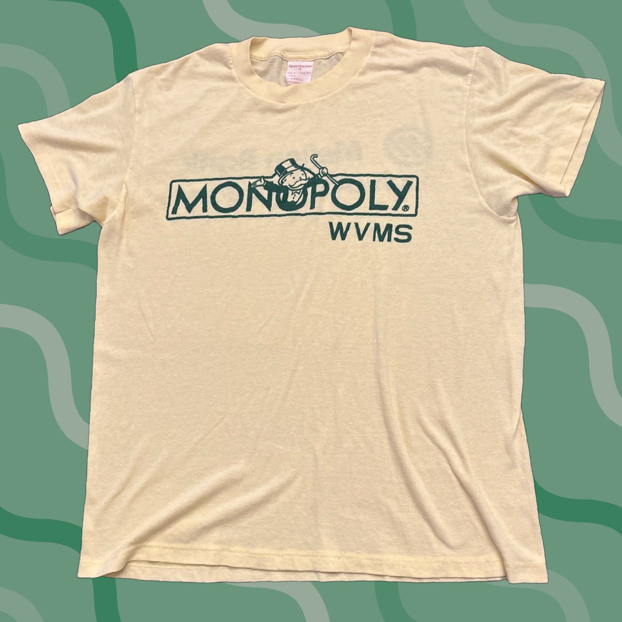 Vintage VINTAGE Sportswear T-Shirt Yellow Large EUC Monopoly Mens Size US L / EU 52-54 / 3 - 1 Thumbnail