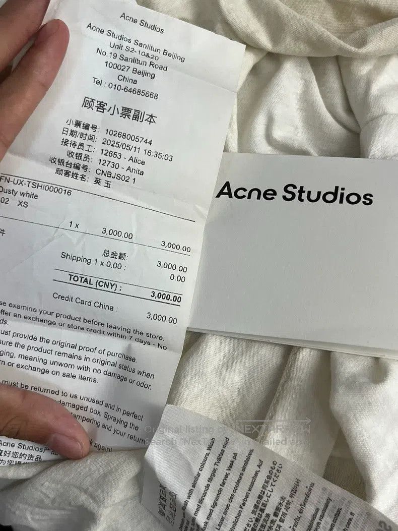 Acne Studios Acne Studios 1996 Letter Print Vintage Long Sleeve T-Shirt Size US XS / EU 42 / 0 - 5 Thumbnail