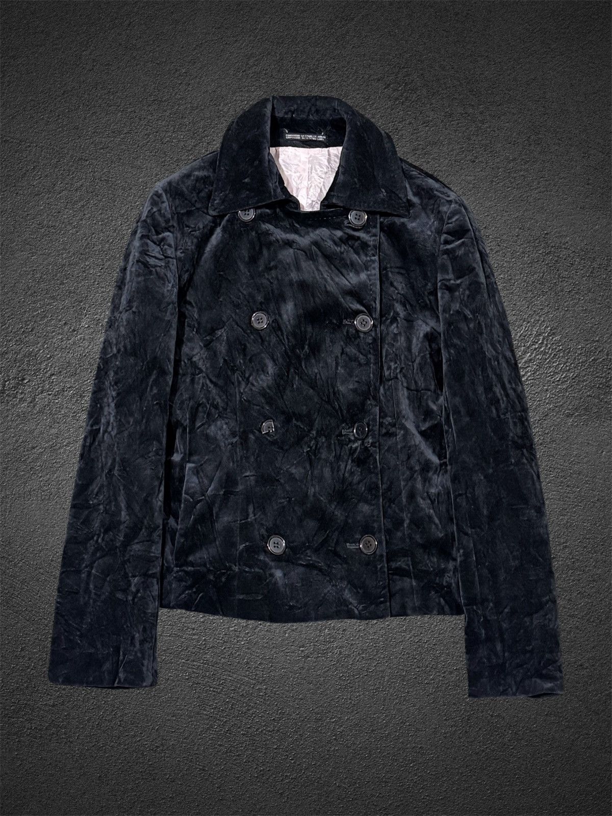 Yohji Yamamoto Yohji Yamamoto Ined Double Breasted Velvet Jacket Size M / US 6-8 / IT 42-44 - 1 Thumbnail