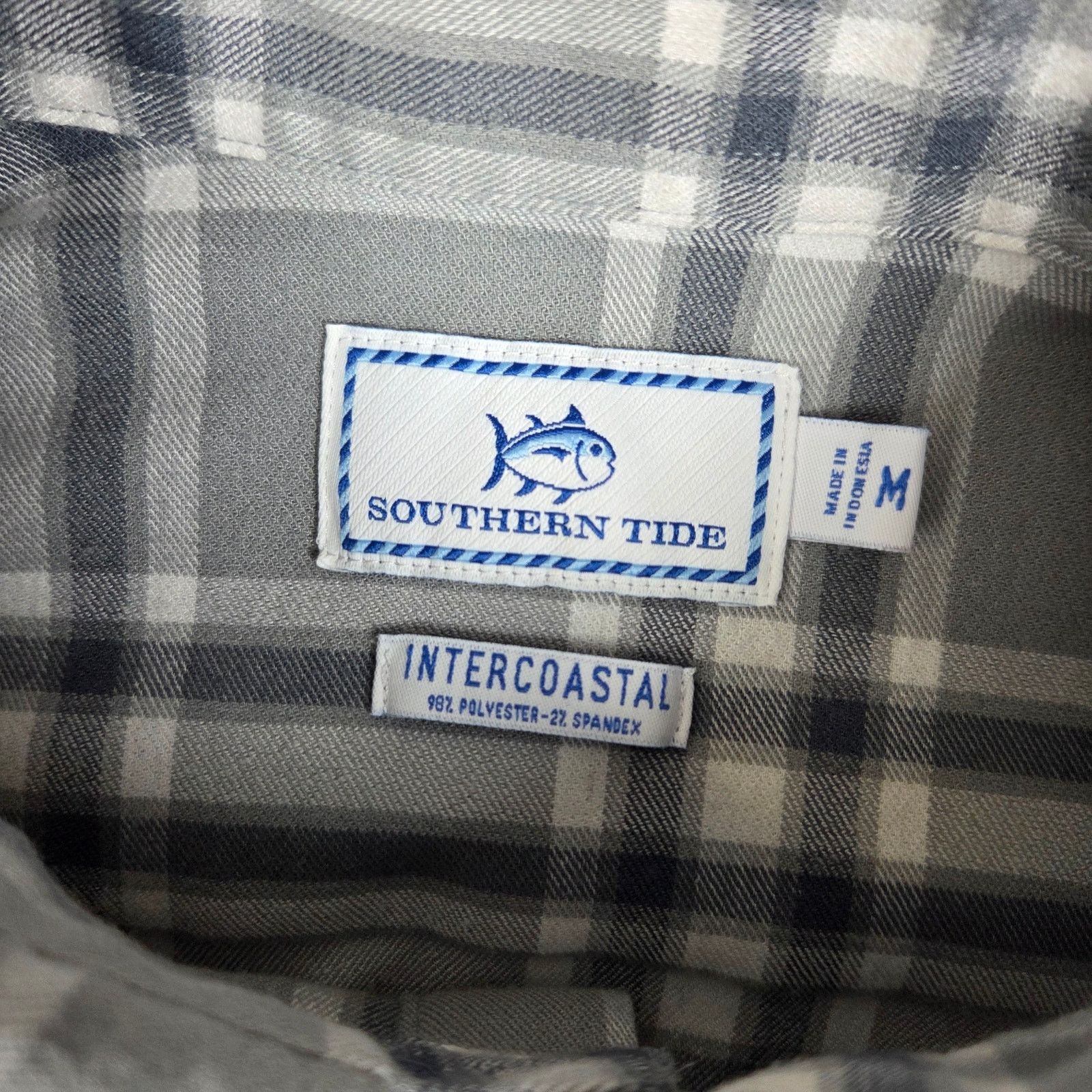 Southern Tide Southern Tide Intercoastal Medium Button-Up Shirt Grey/White Size US M / EU 48-50 / 2 - 5 Thumbnail
