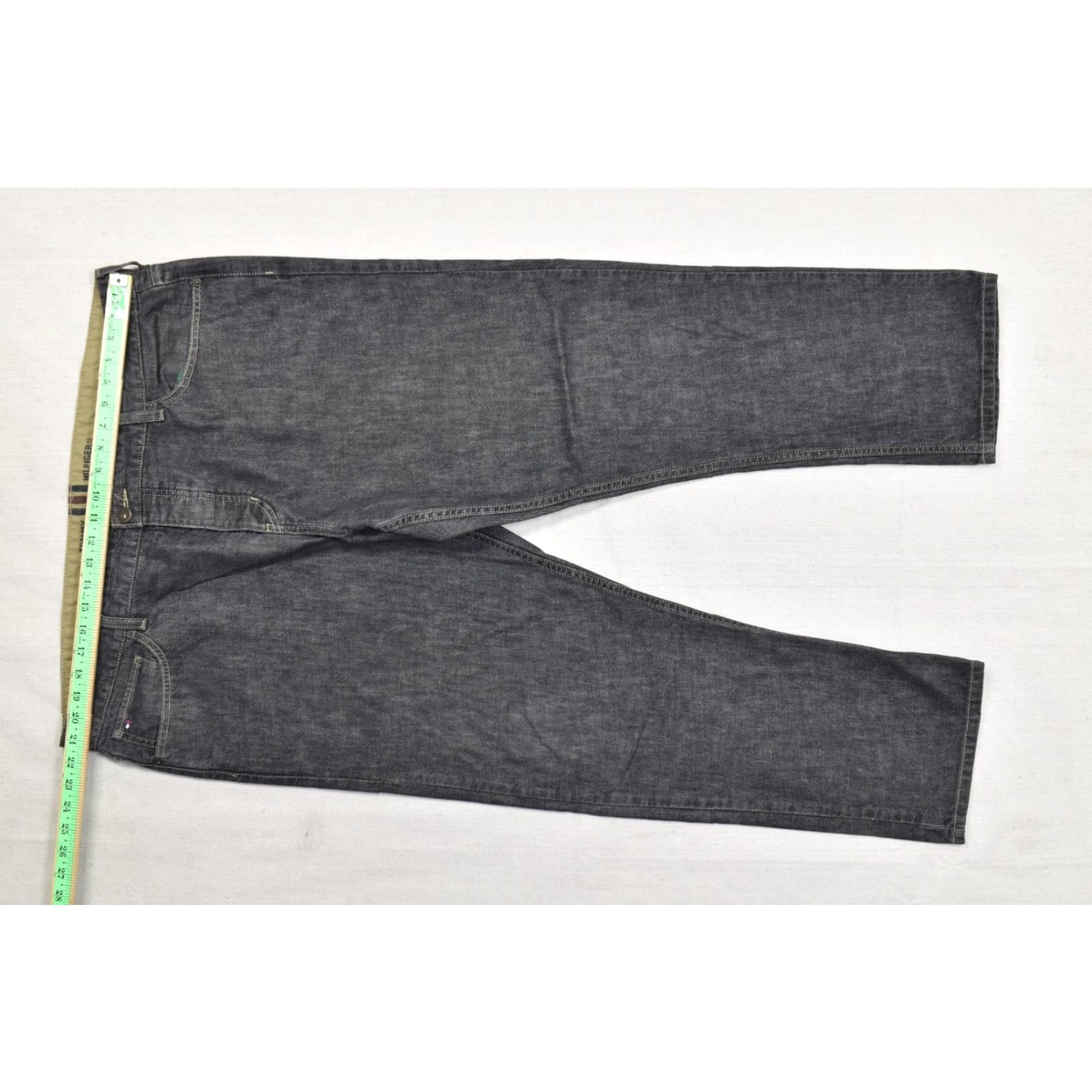 Tommy Hilfiger Tommy Hilfiger Rebel Slim Jeans Men's 42x30 Dark Wash Denim Blue Black 5-Pocket Logo Slim Straight Vintage No Size US 42 / EU 58 - 8 Thumbnail