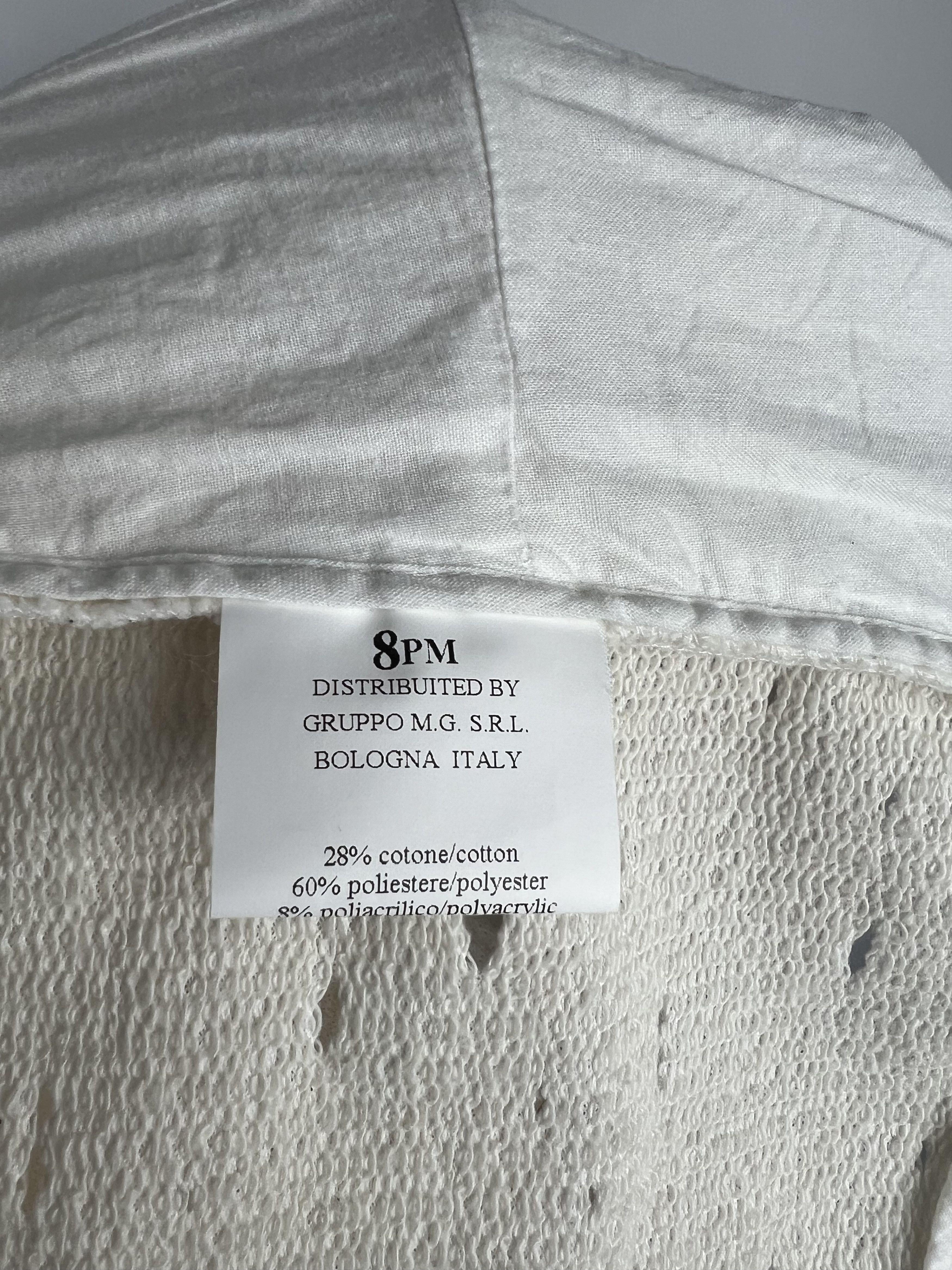 Other 8PM White Distressed Blazer Jacket Size L / US 10 / IT 46 - 10 Thumbnail