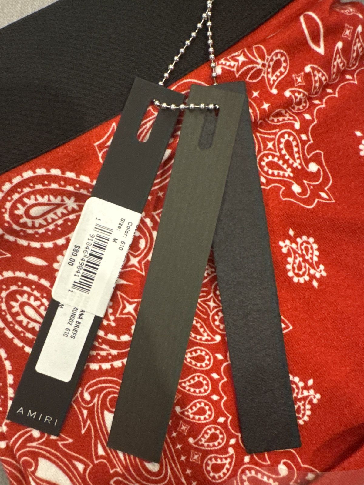 Amiri Amiri Red Bandanna Mens Brief | Size M | New With Tags Size 32 - 7 Thumbnail