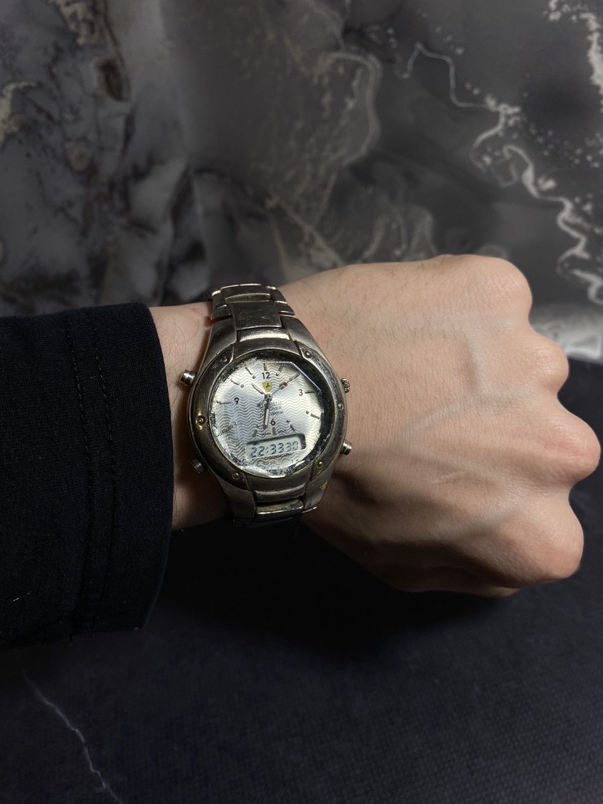 Japanese Brand × Vintage Rare Japanese sports watch with chronograph Size ONE SIZE - 1 Thumbnail