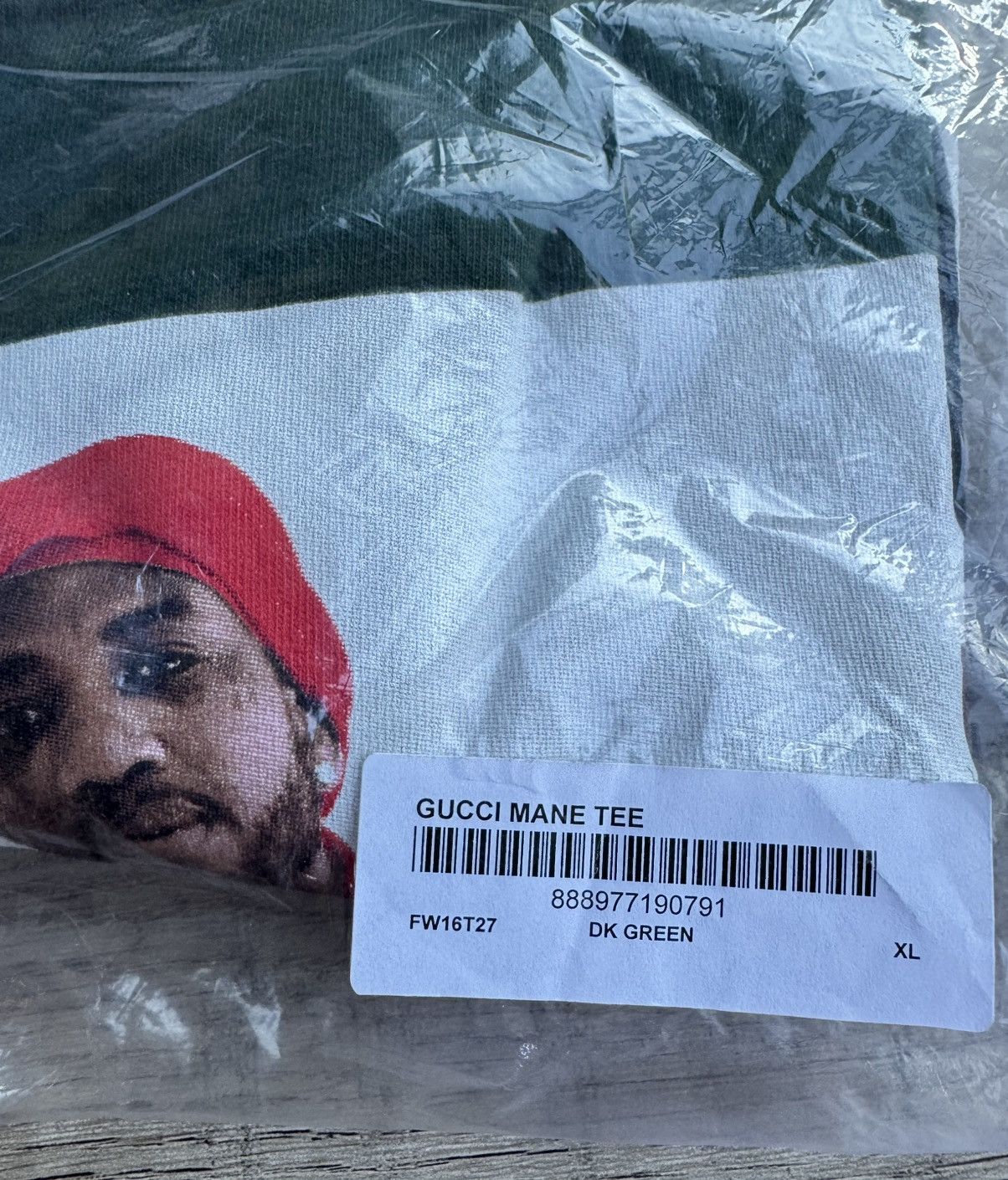Supreme Supreme Gucci Mane T Shirt Green 1017 FW16 Size US XL / EU 56 / 4 - 6 Thumbnail