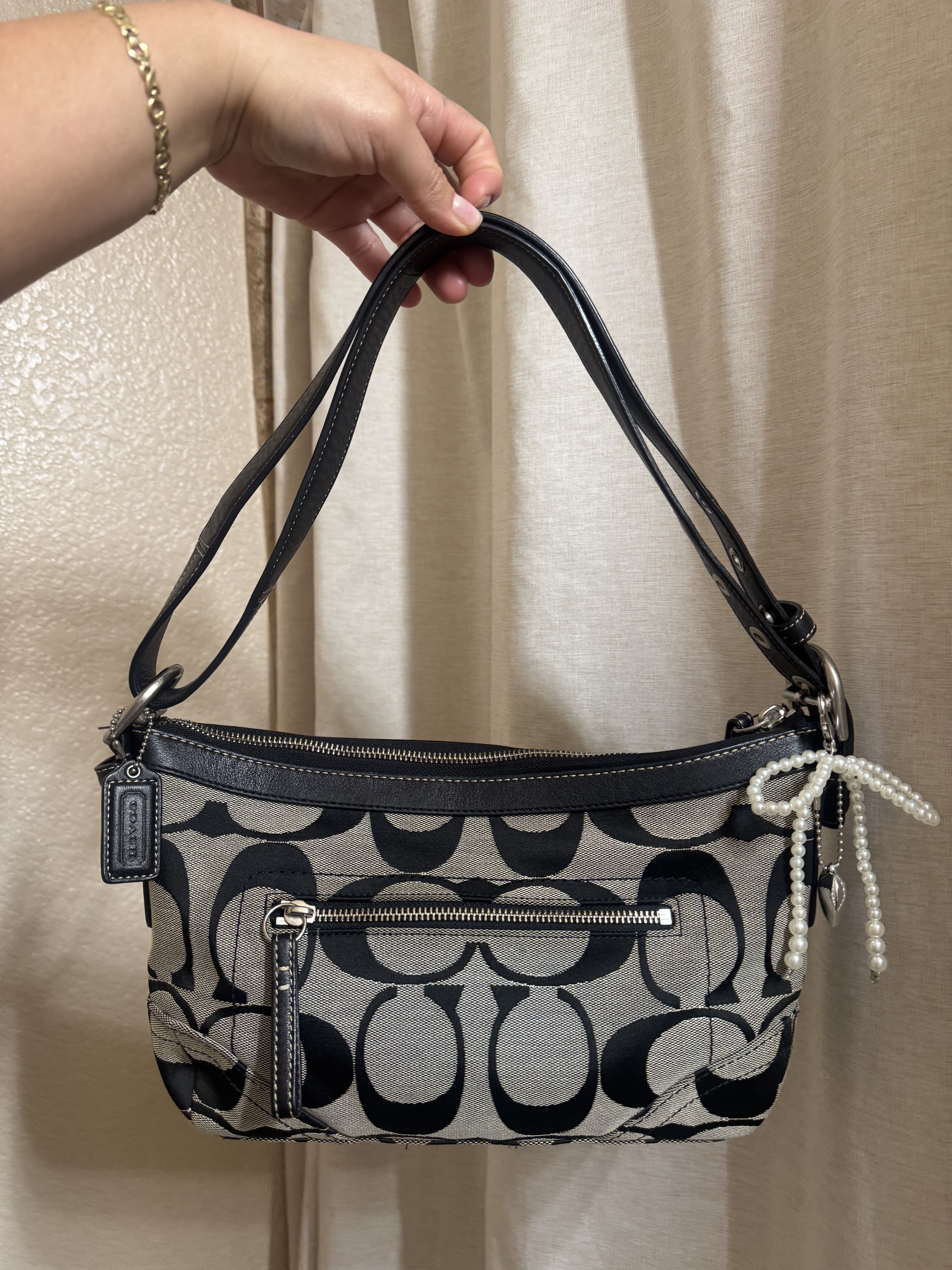 Coach Vintage Coach Signature Canvas shoulder bag Size ONE SIZE - 5 Thumbnail