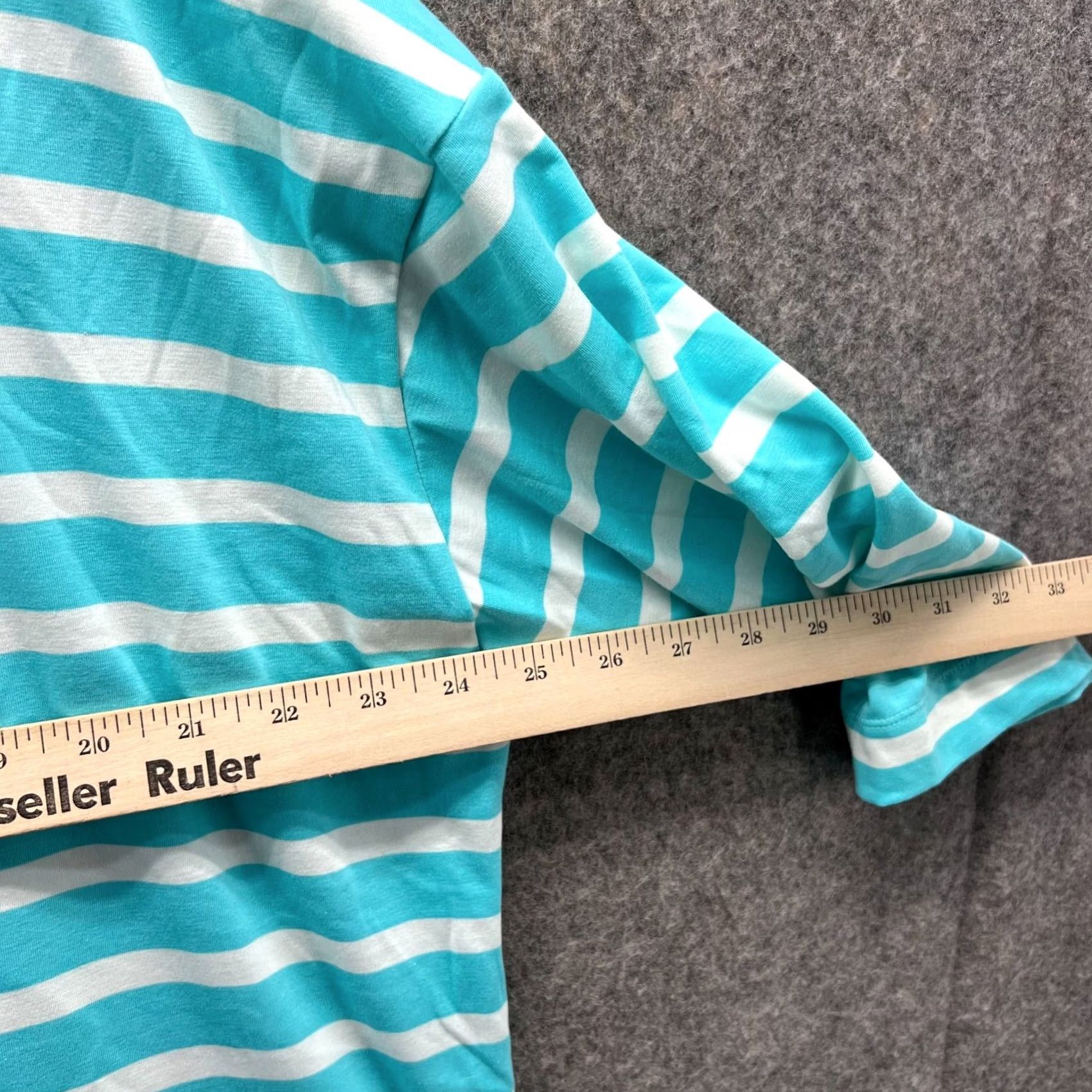 Nike VINTAGE Nike Shirt Womens 2XL Blue White Stripes Round Neck Dri Fit UV 3/4 Sleeve Size XXL / US 16-18 / IT 52-54 - 3 Thumbnail