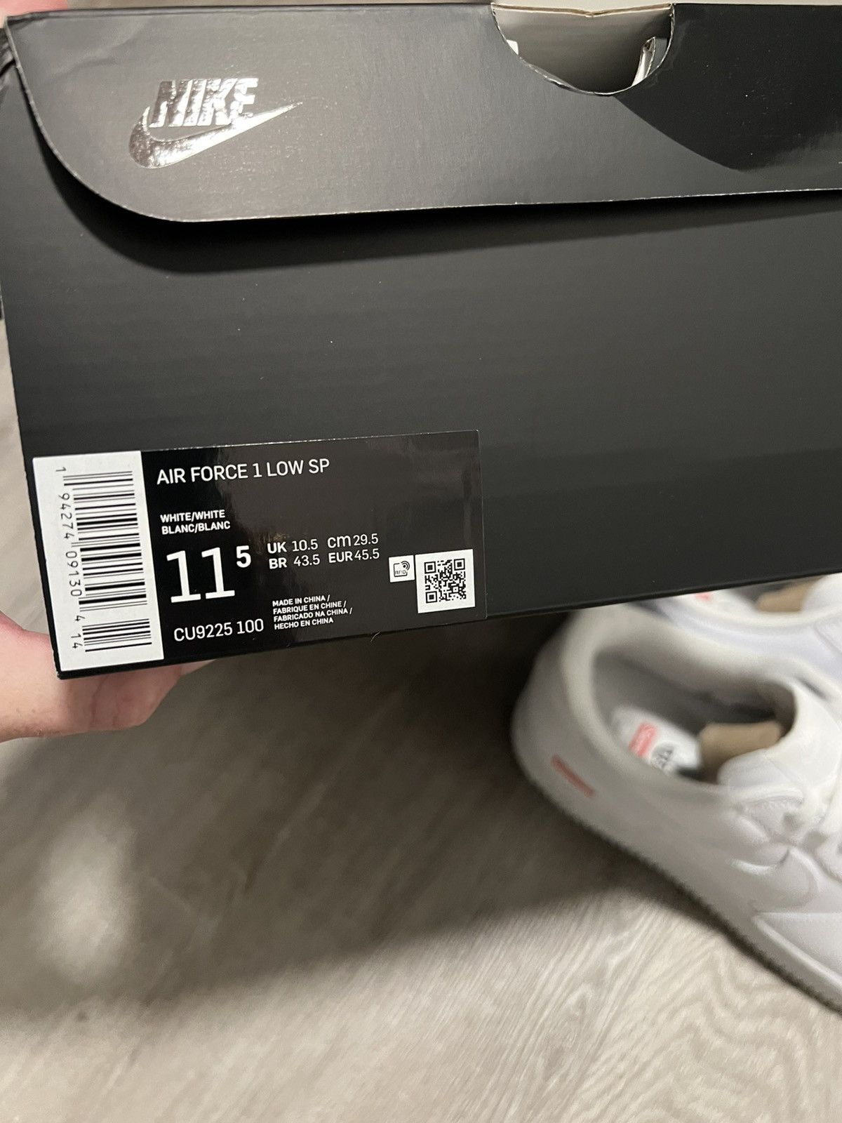 Nike × Supreme NIKE x SUPREME AF1 Size US 11.5 / EU 44-45 - 11 Thumbnail