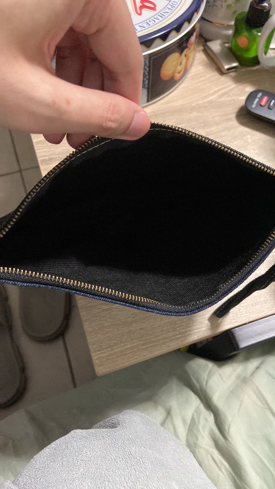 FACTOTUM × Japanese Brand × Lounge Lizard VTG Factotum Denim / Lounge Lizard 2 Shades Denim Pouch Size ONE SIZE - 5 Thumbnail