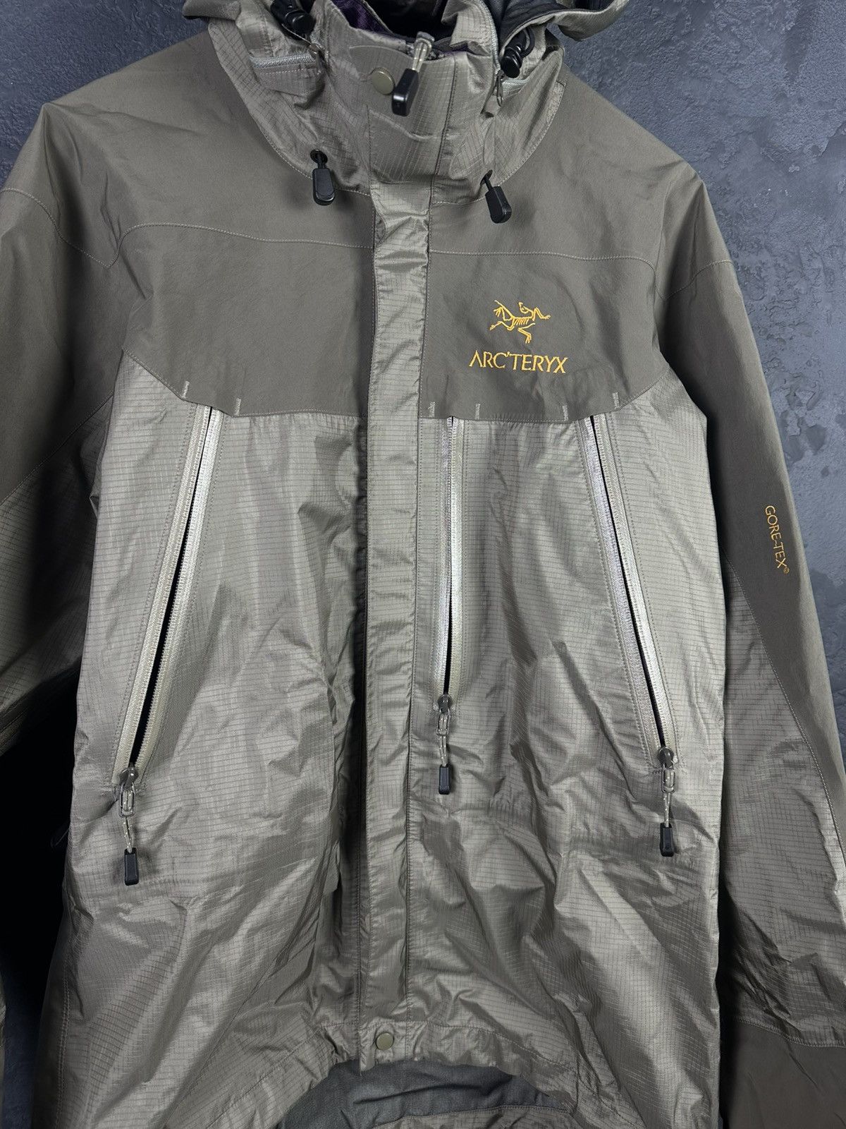Arc'teryx × Vintage Arcteryx 1999 Kappa Golden Logo 'Stone' GoreTex Jacket Rare! Size US L / EU 52-54 / 3 - 8 Thumbnail