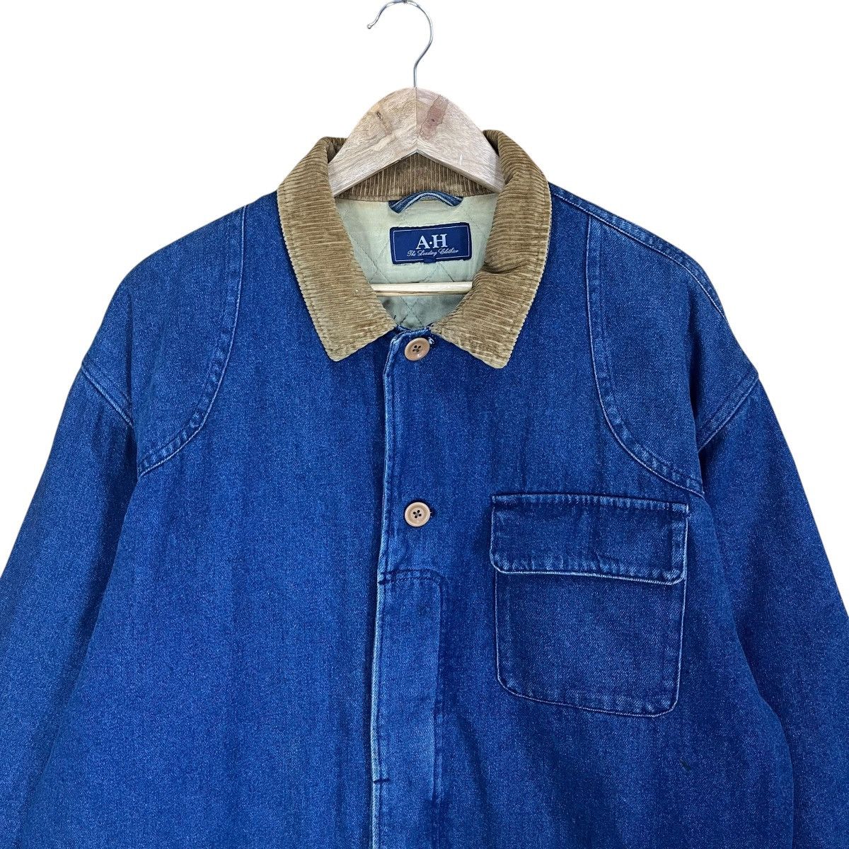 ABAHOUSE Vintage 90s ABAHOUSE Denim Chore Jacket Size US XL / EU 56 / 4 - 4 Thumbnail