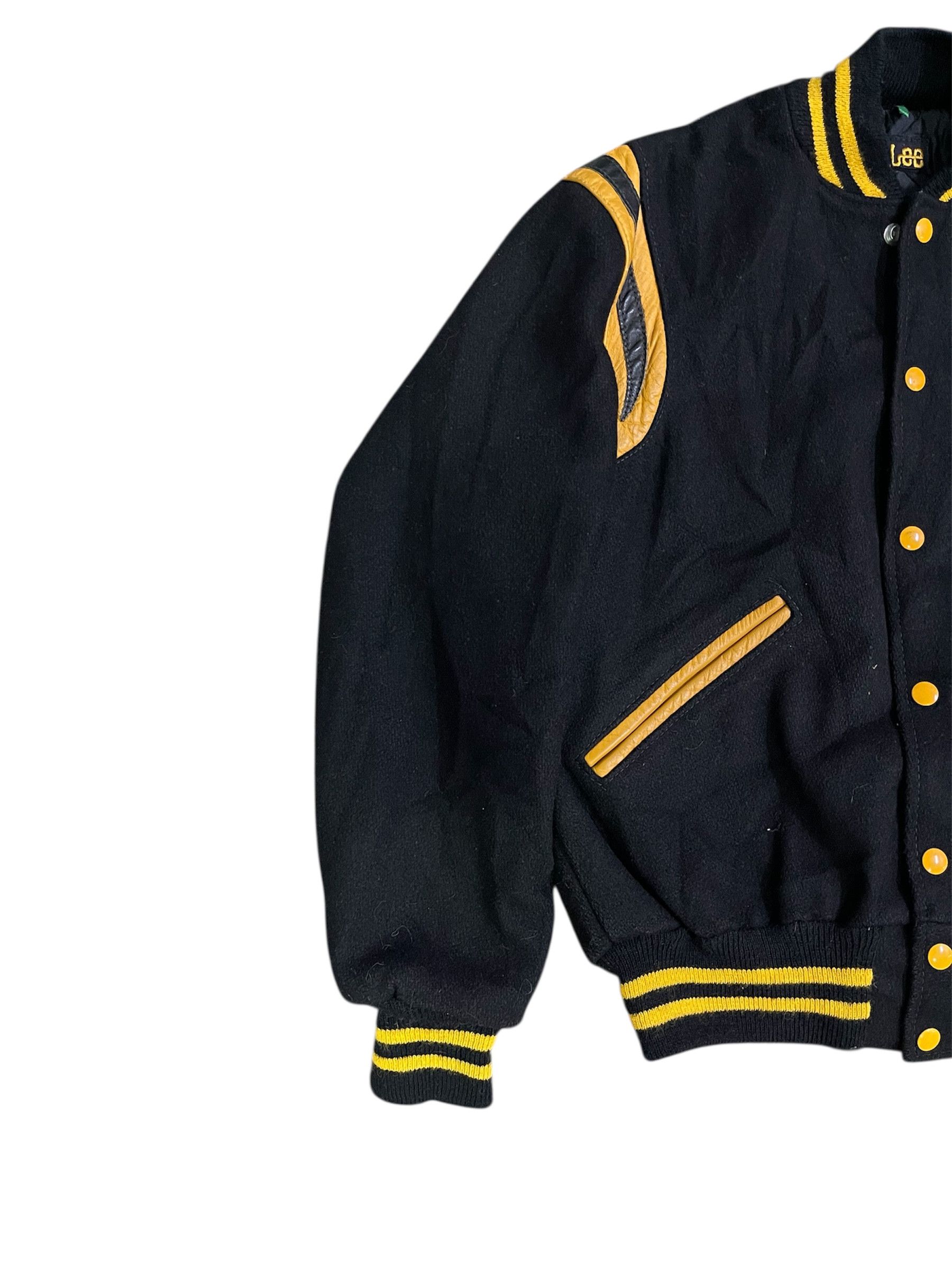 Lee True Vintage 70s Lee Varsity Delong Black/Yellow Jacket Size US M / EU 48-50 / 2 - 5 Thumbnail