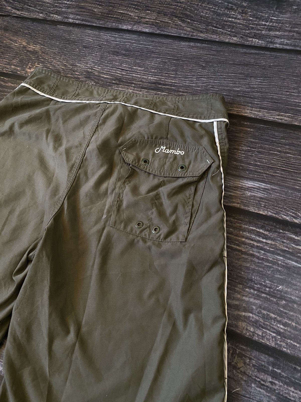 Mambo Mambo Vintage Embroidered Big Logo Rap Shorts Size US 34 / EU 50 - 6 Thumbnail