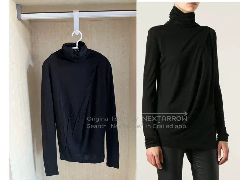 Ann Demeulemeester Ann Demeulemeester High-Neck Tencel Pleated Top Size XS / US 0-2 / IT 36-38 - 1 Thumbnail