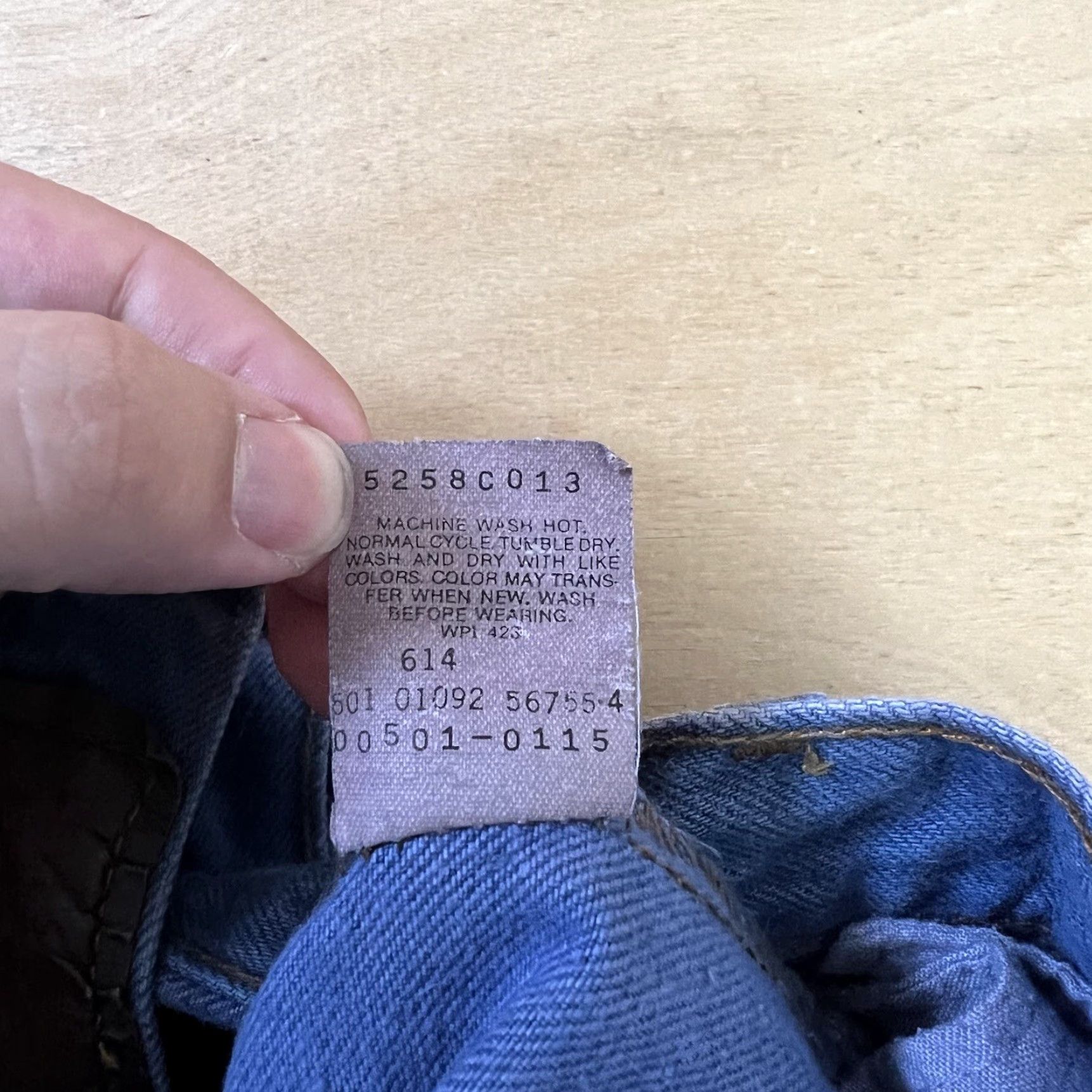 Levi's VINTAGE Levi's 501 Jeans 29 Blue 80s Denim Distressed Workwear USA Made in USA Button Jeans Mens 80s Western Distressed Leather? Size US 29 - 5 Thumbnail
