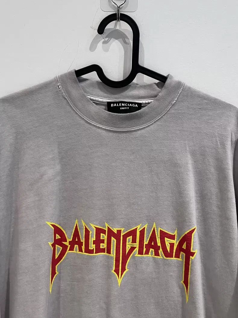 Balenciaga Balenciaga Rock Band Series Lightning Logo Short Sleeve T- Size US S / EU 44-46 / 1 - 2 Thumbnail