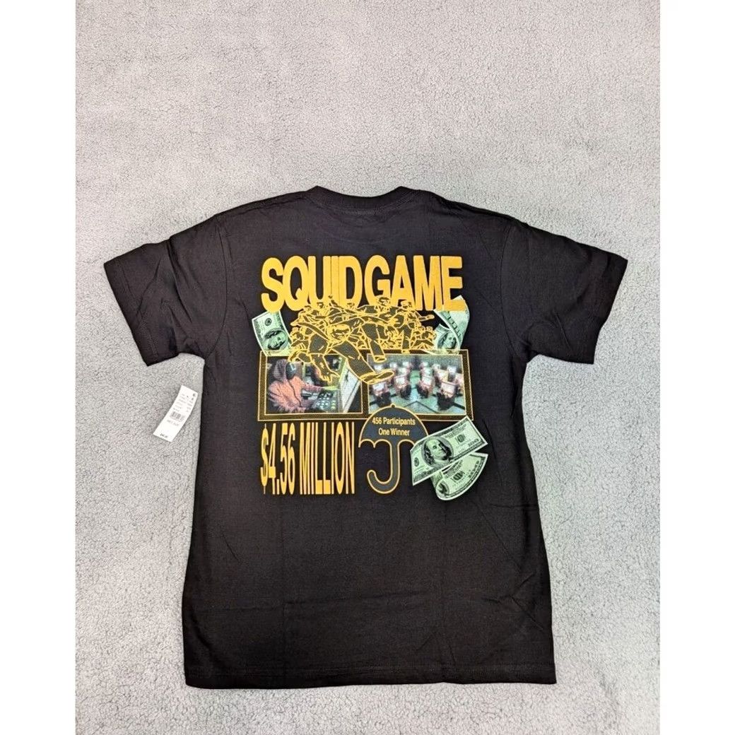 Market Market Studios x Netflix x Pacsun Squid Games Shirt Mens Medium Black Crew Neck Size US M / EU 48-50 / 2 - 5 Thumbnail
