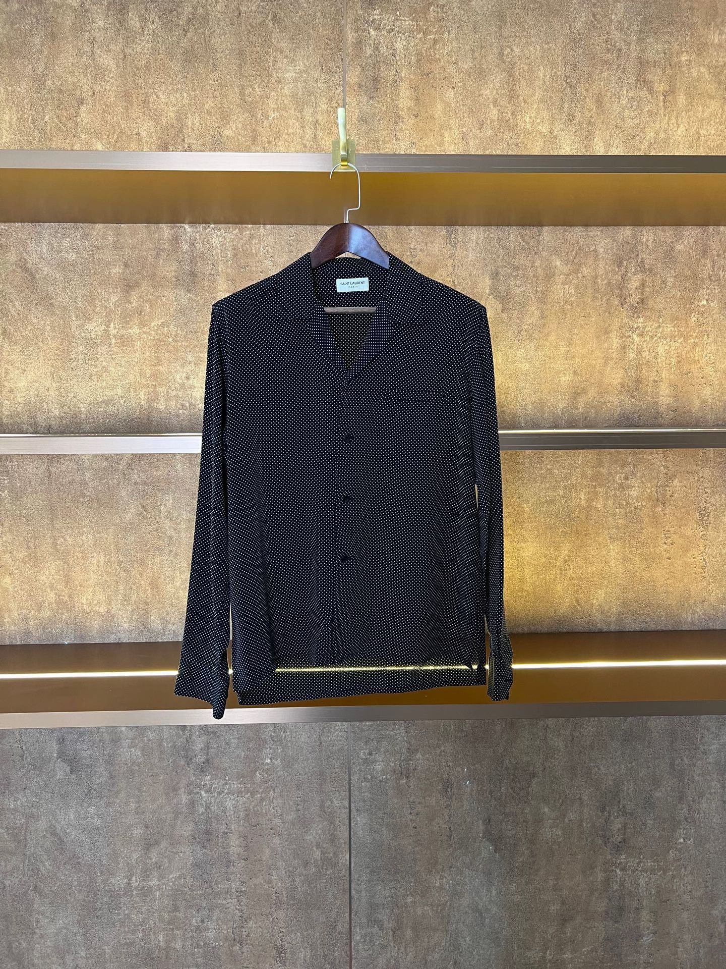 Saint Laurent Paris SLP Polka Dot Shirt Size US XXS / EU 40 - 1 Thumbnail