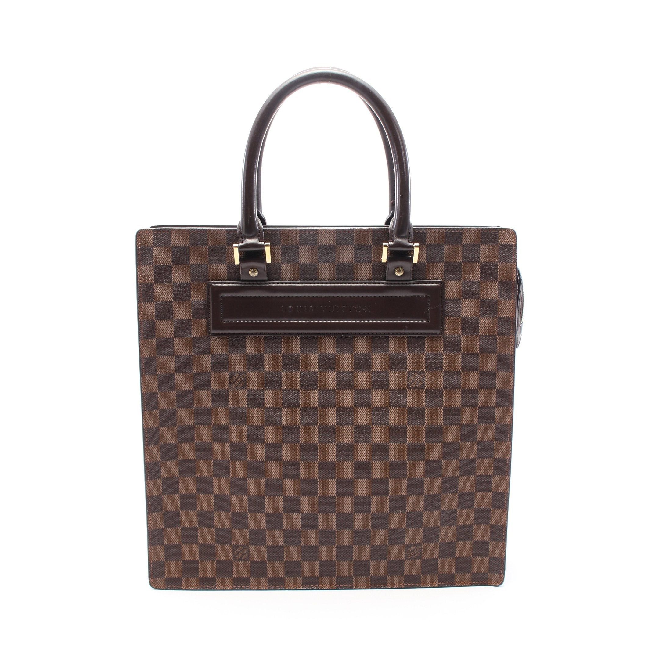 Louis Vuitton Louis Vuitton Venice Gm Damier Ebene Handbag Tote Bag Leather Brown Size ONE SIZE - 1 Thumbnail