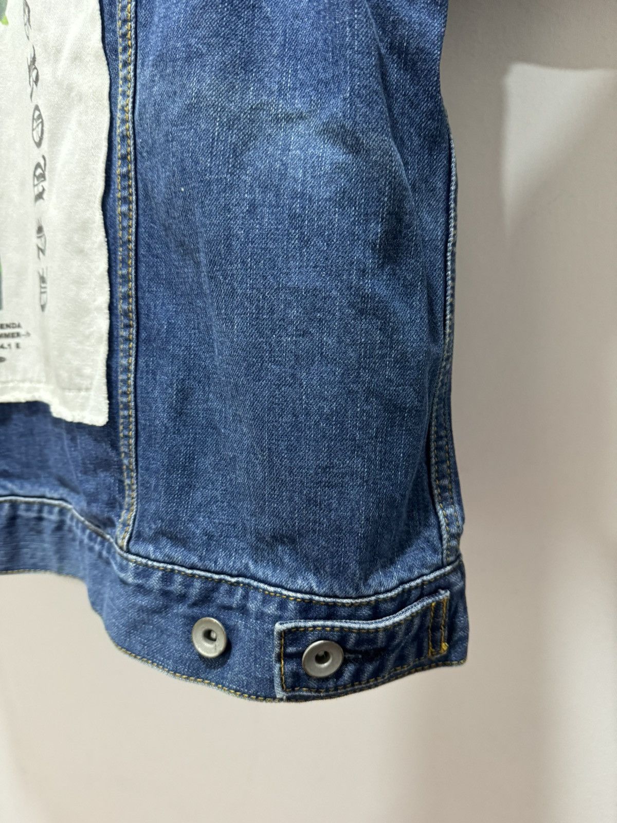 If Six Was Nine × Le Grande Bleu (L.G.B.) × Vintage LAGENDA MADE UNDERGOURD BLEACH OUT DISTRESSED CRAZY JACKET Size US L / EU 52-54 / 3 - 16 Thumbnail