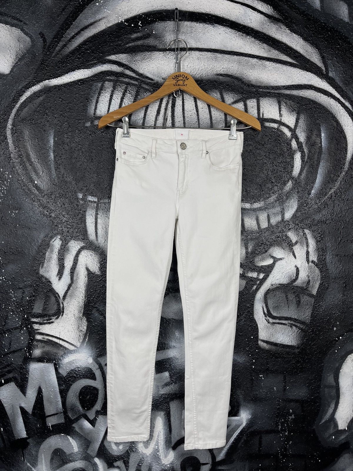 Acne Studios Acne Studios Skinny 5 Optic White Denim Jeans WMNS Size 26 Size 26" / US 2 / IT 38 - 2 Thumbnail