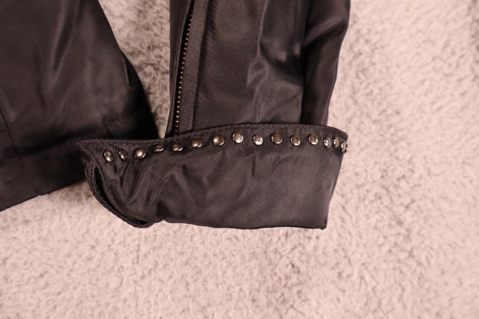 Other Harley Davidson Women Small Black Studded Fur collar Jacket Size ONE SIZE - 5 Thumbnail