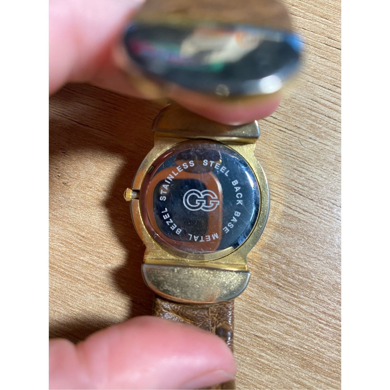 Other GG Ostrich-Like Leather Wristwatch Watch Size ONE SIZE - 4 Thumbnail