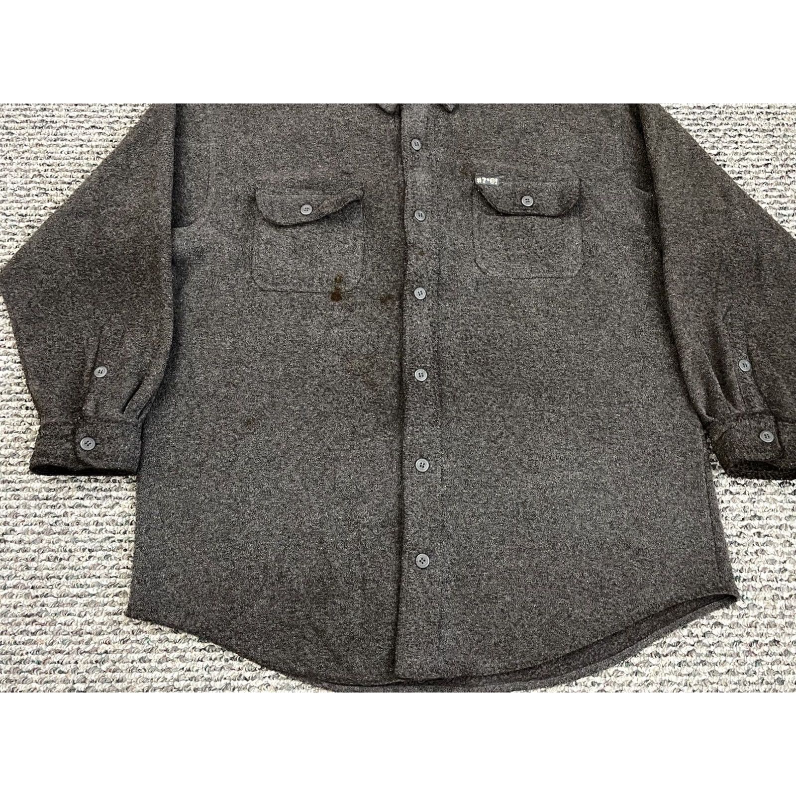 Vintage VINTAGE Warner Bros Shirt Mens L Gray Cotton 90s Cartoon Taz Button-Up Long Sleeve Fleece Embroidered Logo Size US L / EU 52-54 / 3 - 3 Thumbnail