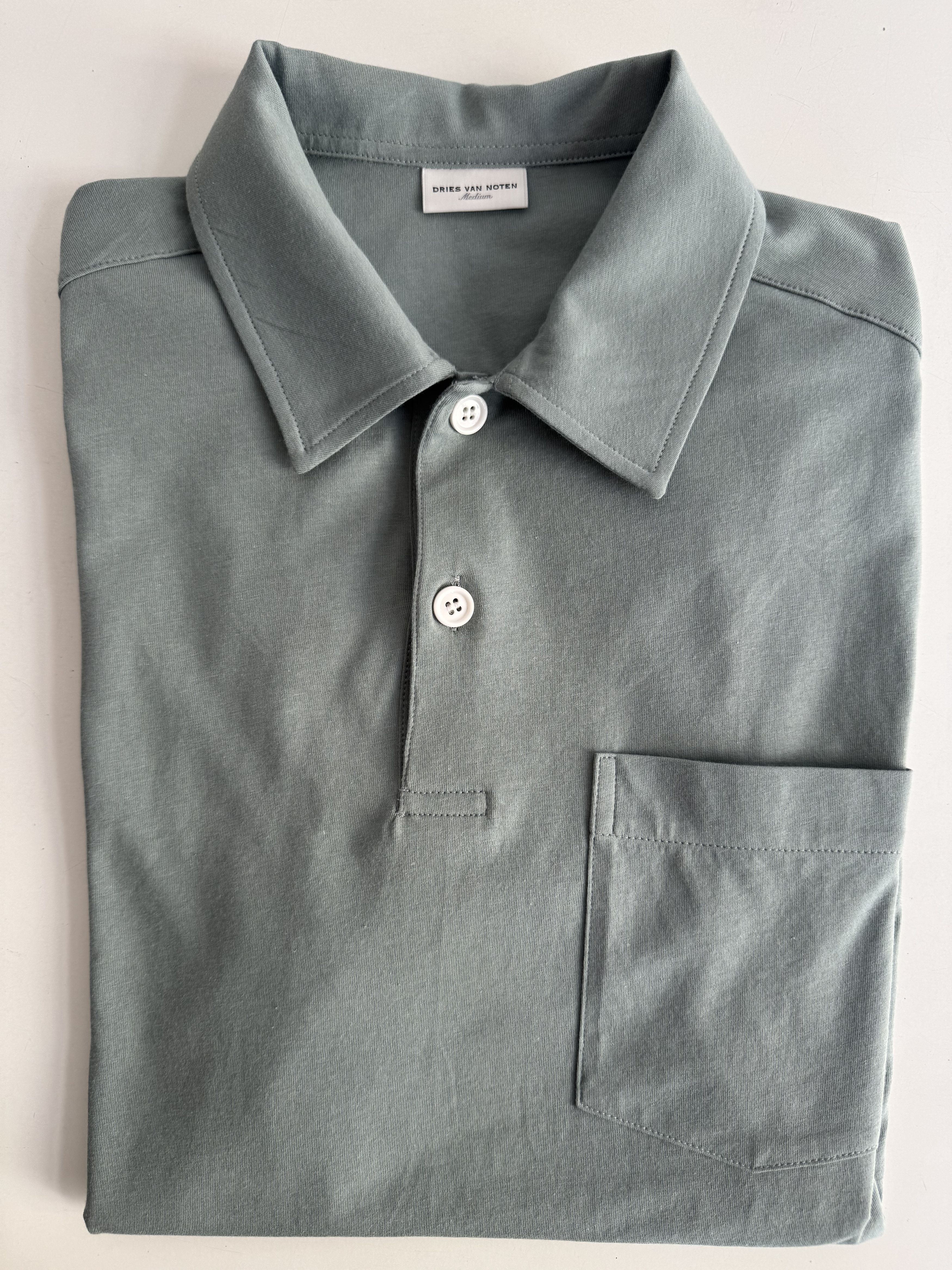 Dries Van Noten Dries Van Noten Helder Cotton Polo Size US M / EU 48-50 / 2 - 5 Thumbnail