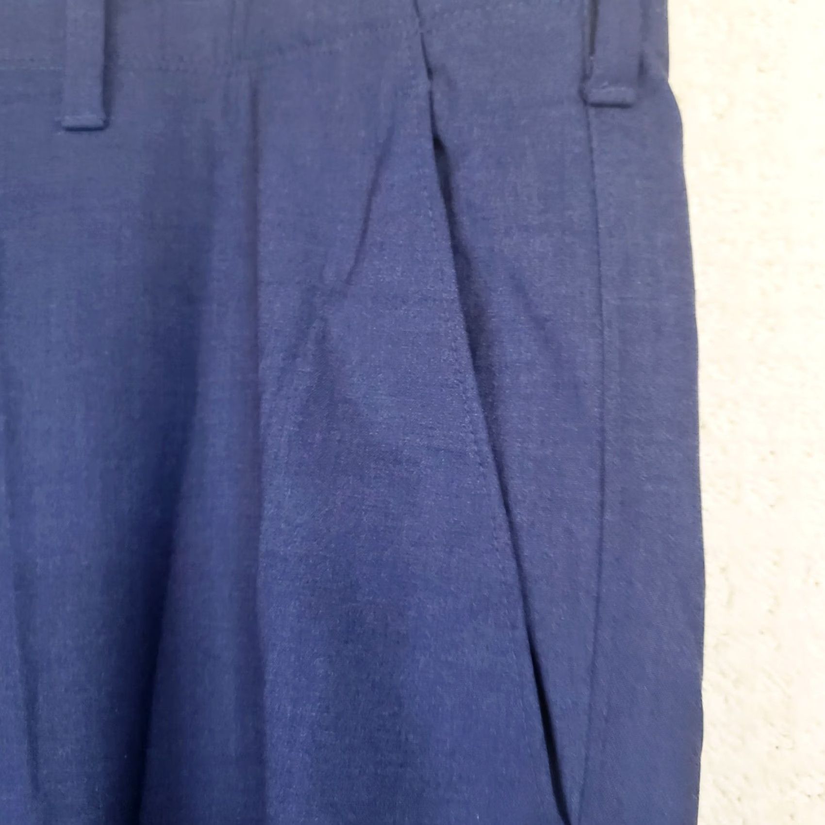 Vintage Kilburne & Finch Mens 44x32 Blue Stretch Flat Front Golf Casual Dress Pants Size US 44 / EU 60 - 5 Thumbnail