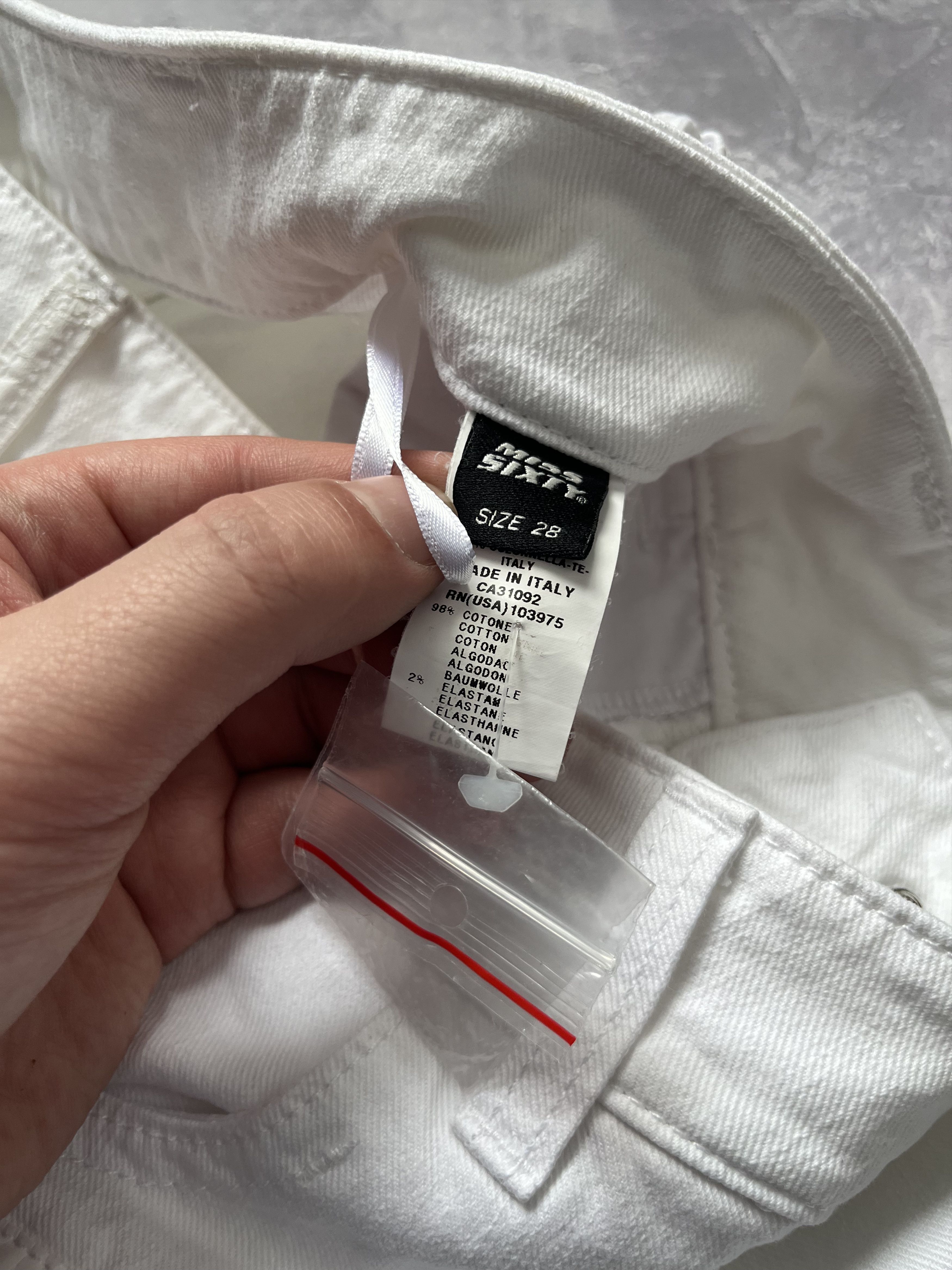 Miss Sixty Y2k Miss Sixty Pants White Wide Leg Euro - Size 28 Size 28" / US 6 / IT 42 - 13 Thumbnail