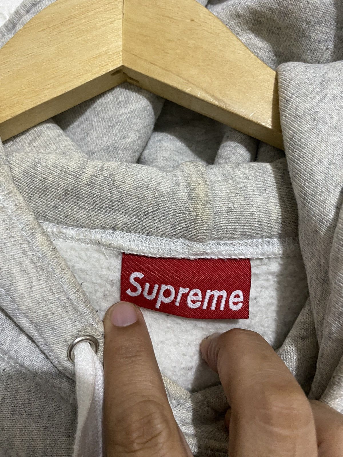 Supreme Rare!! Supreme Box Logo 1997 Hoodie Brown on grey Size US M / EU 48-50 / 2 - 5 Thumbnail