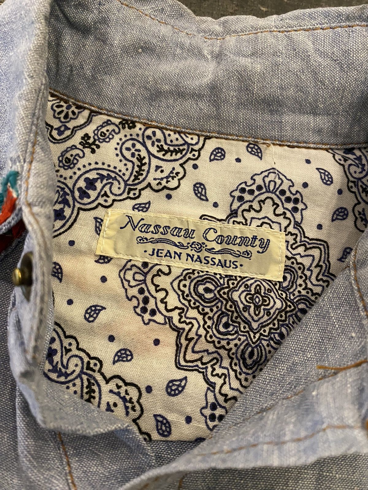 Beauty Beast × Japanese Brand × Other Nassau County chambray jeans button shirt Size US M / EU 48-50 / 2 - 6 Thumbnail