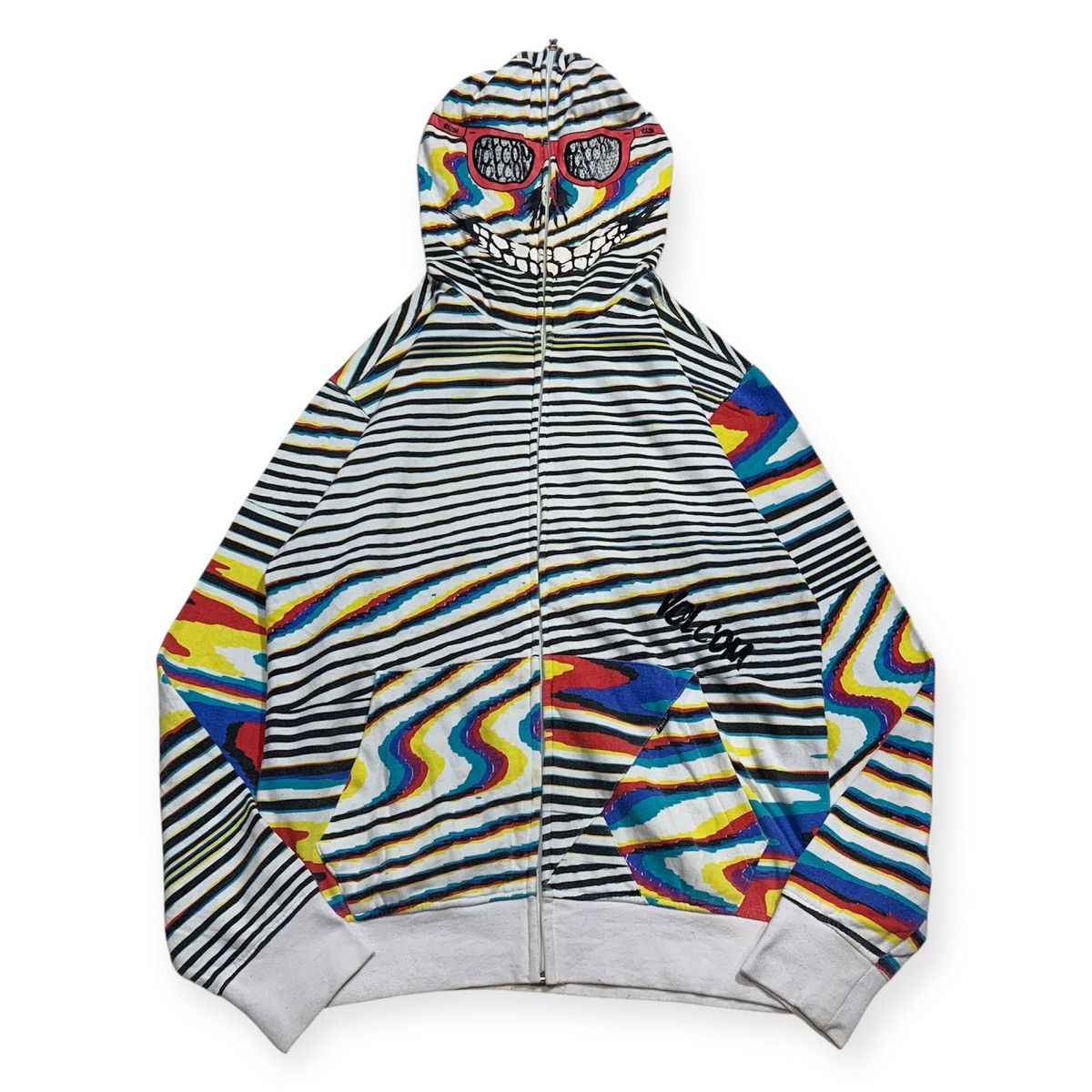 Volcom 2000s Volcom Ryan Sheckler Zip Up Bape Shark Style Size US M / EU 48-50 / 2 - 2 Thumbnail