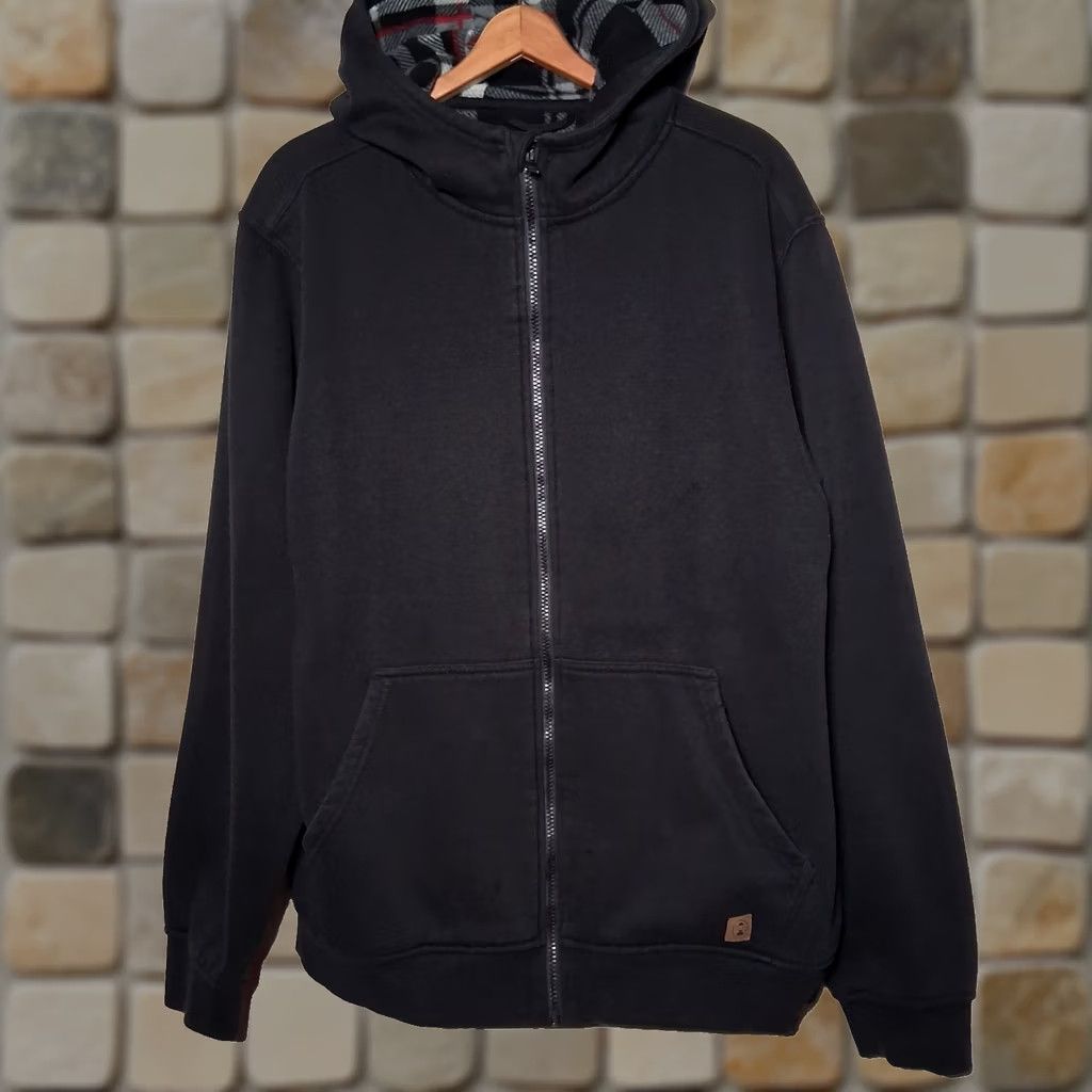 Vintage VINTAGE Coleman Hooded Sweatshirt Men XL Black Fleece Lined Hoodie Full Zip Work READ Size US XL / EU 56 / 4 - 1 Thumbnail