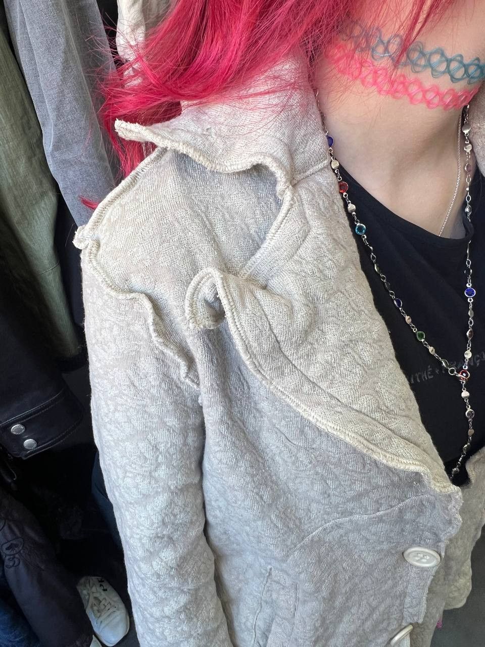 Japanese Brand Women's Transit linen Avant garden Long Coat Vintage Size XS / US 0-2 / IT 36-38 - 5 Thumbnail