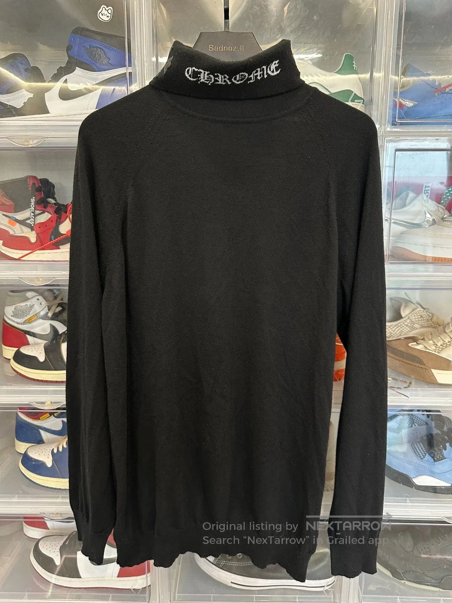Chrome Hearts chrome hearts cross flower turtleneck sweater. Size US XL / EU 56 / 4 - 1 Thumbnail