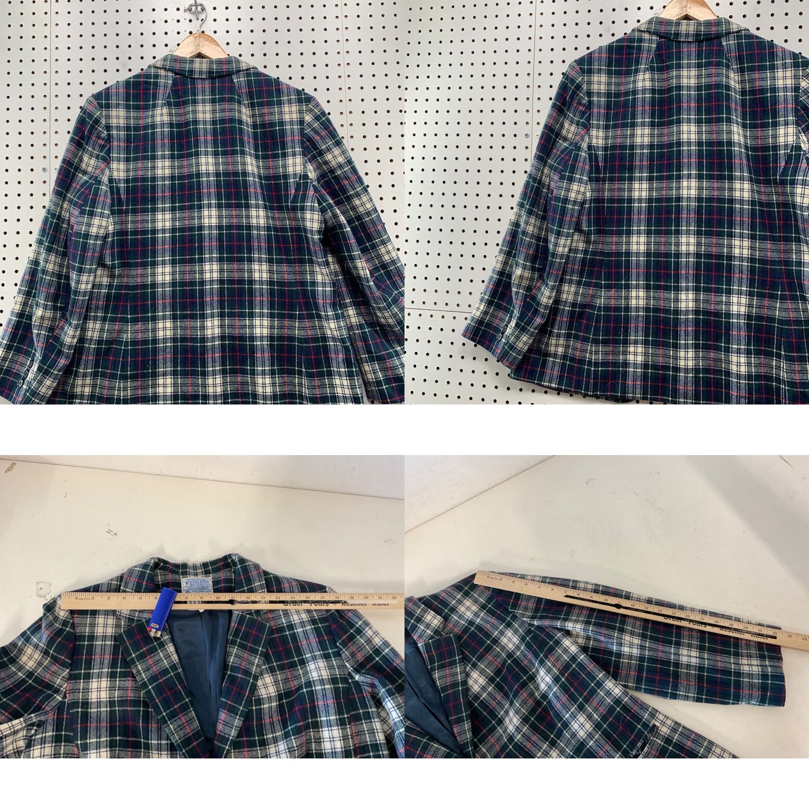 Pendleton VINTAGE Pendleton Blazer Shirt Wool Green USA 21x28 Sports Plaid Womens M Medium Size M / US 6-8 / IT 42-44 - 10 Thumbnail