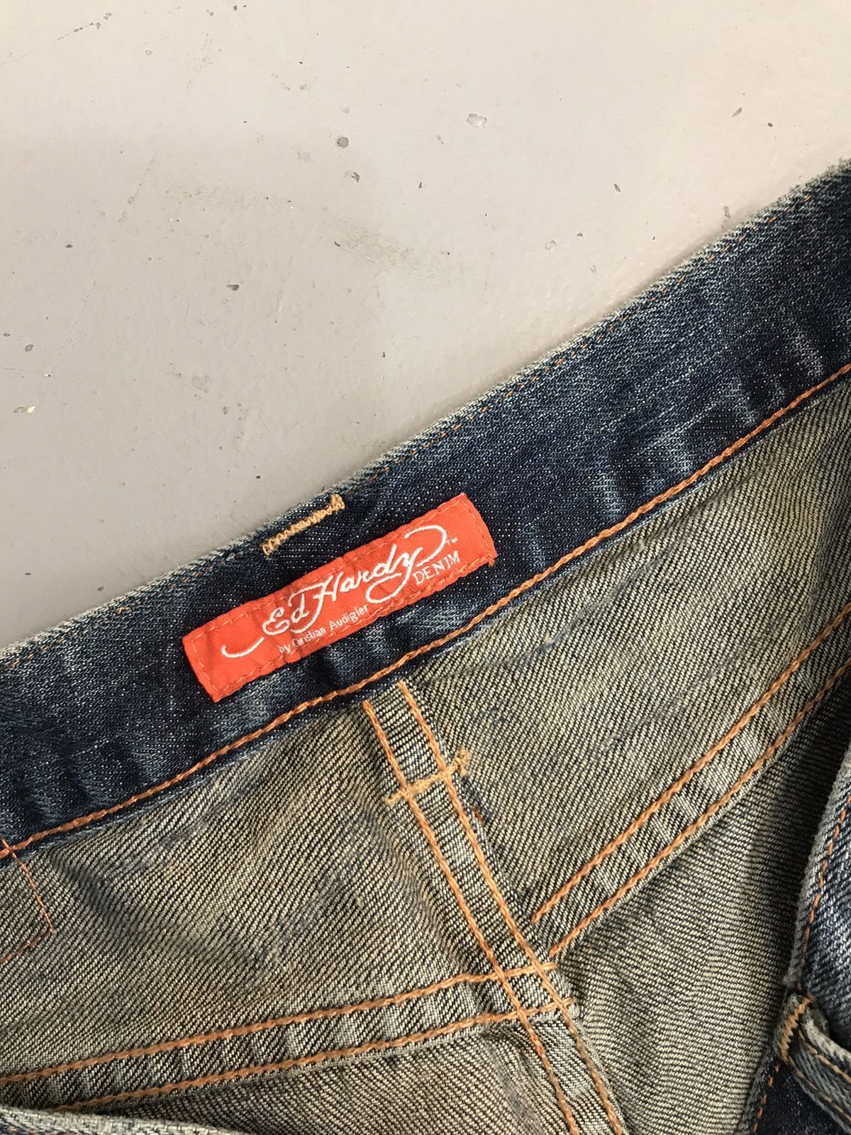 Ed Hardy × Vintage Vintage Ed hardy skater denim jort Size US 32 / EU 48 - 7 Thumbnail