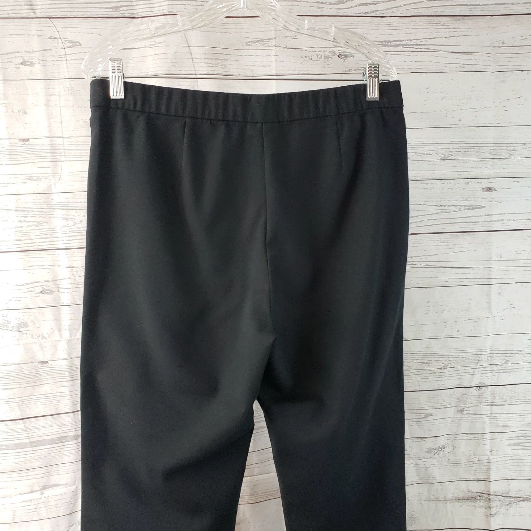 J. Jill J. Jill Womens Pull On Pants 12 Solid Black Mid Rise Cotton Blend Pants Womens 12 Black Cotton Blend Pull On Vintage: No Size 34" / US 12 / IT 48 - 4 Thumbnail