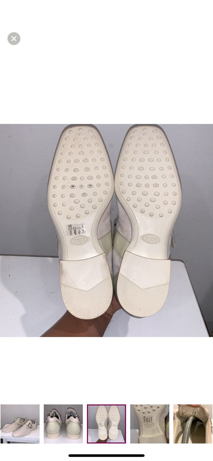 Tod's TODS WESTERN LOAFERS OFFWHITE SIZE 6 Size US 6 / EU 39 - 5 Thumbnail